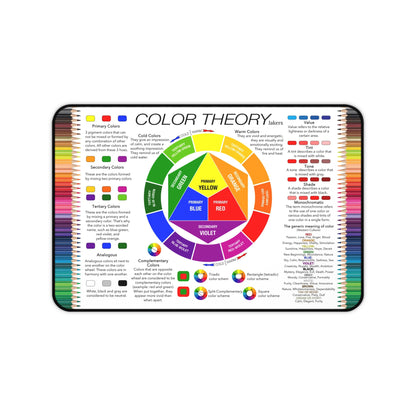 Educational Artist Desk Mat, Color Theory