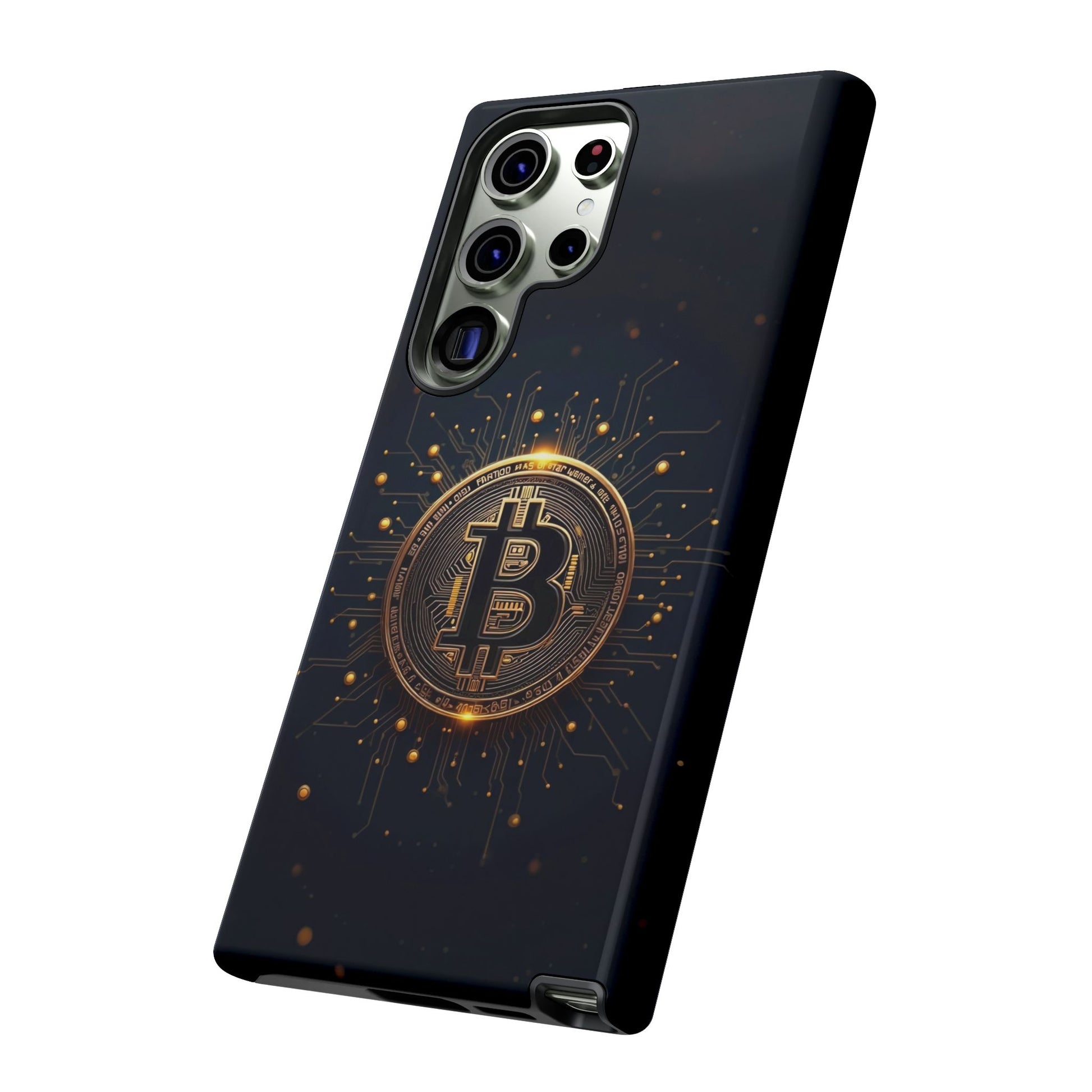 Bitcoin Samsung Tough Case for Smartphones, Crypto Lover Phone Accessory