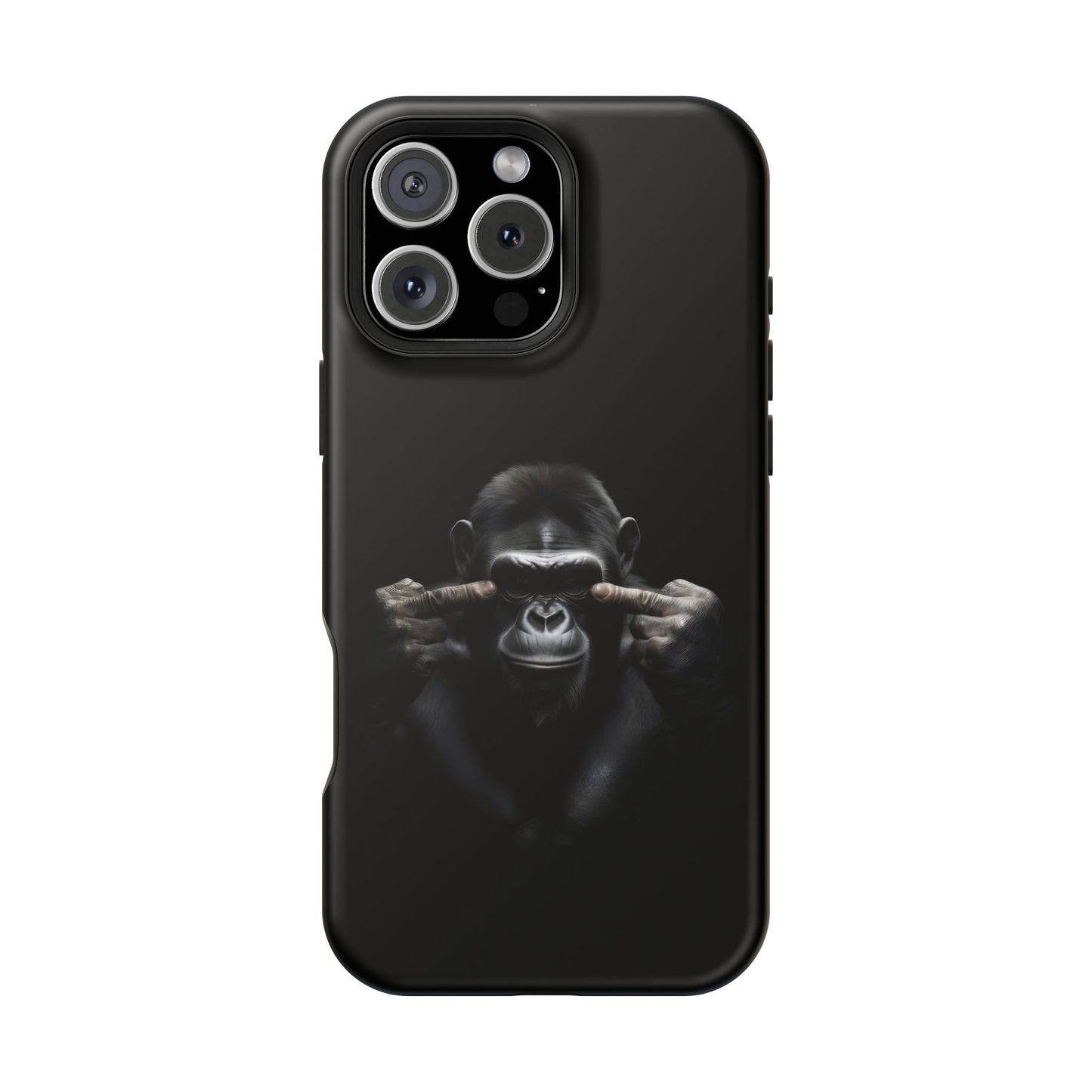 Edgy Gorilla Magnetic iPhone Case, Unique Cell Phone Cover