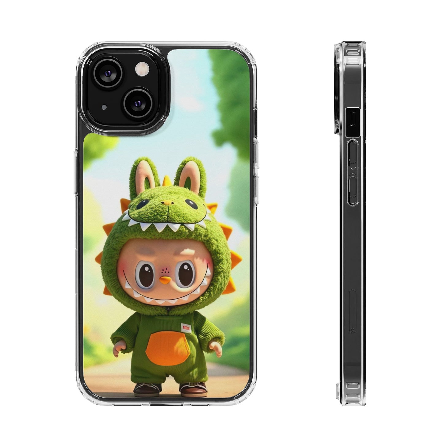 The Monsters Clear Case for iPhone Models – Playful Dinosaur Design