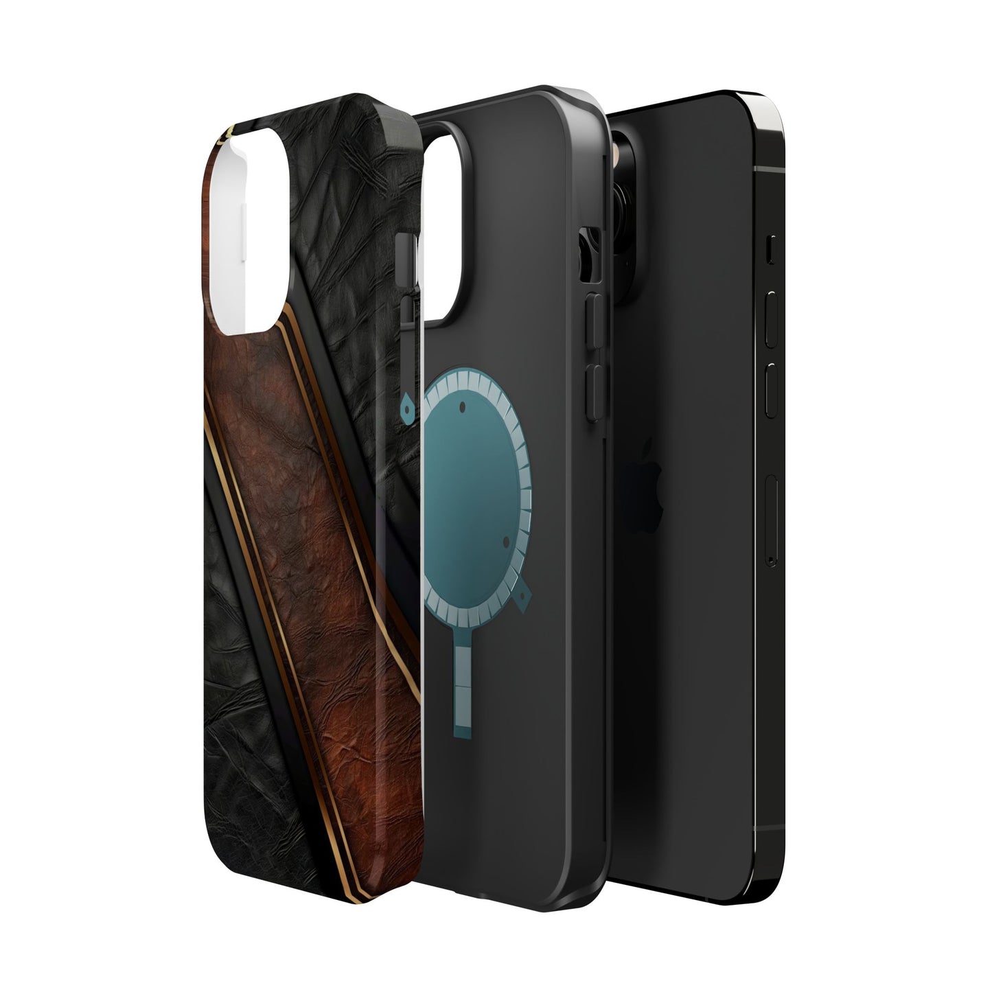 Stylish Leather Texture Magnetic Tough Cases