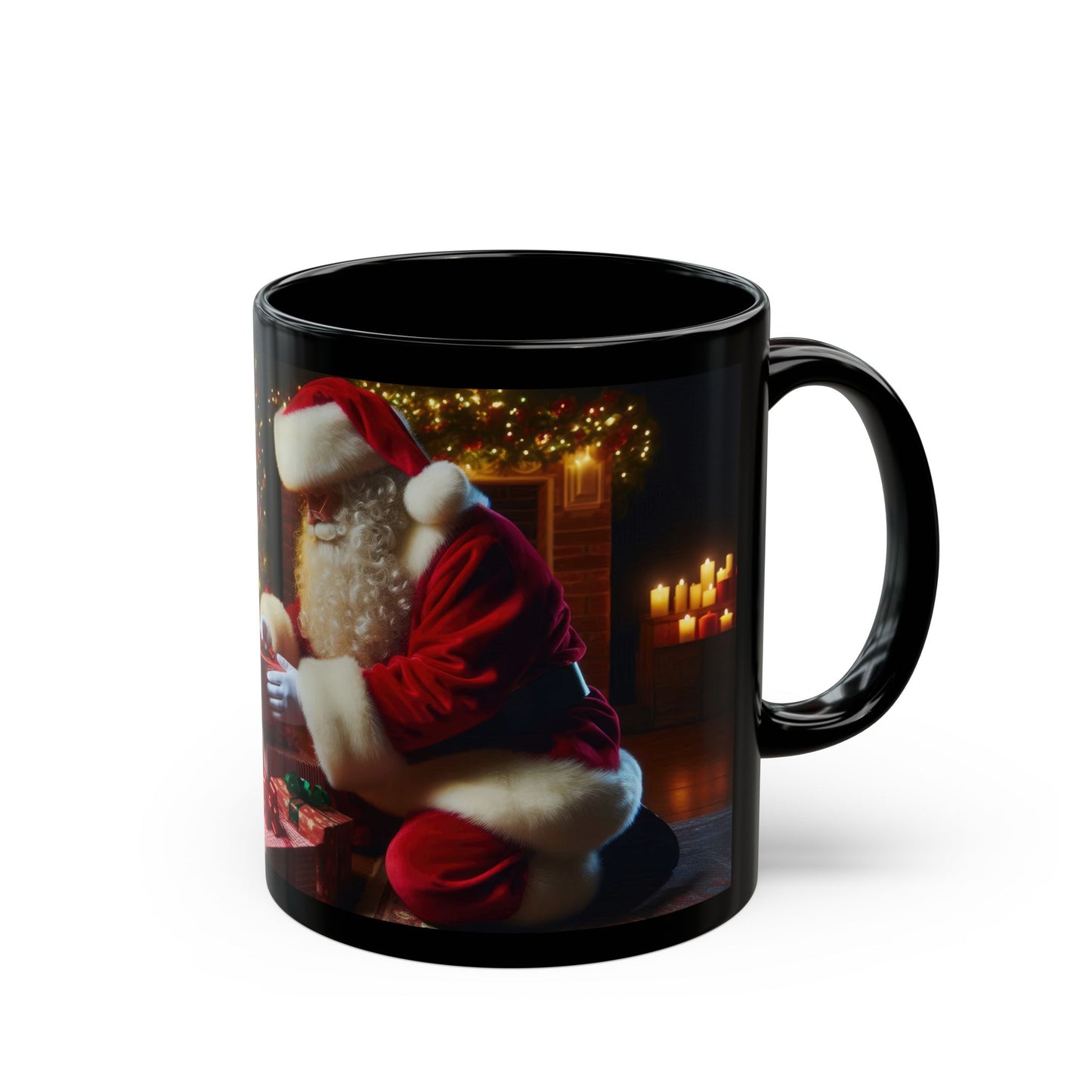 The Big Gift Drop Black Mug - 11oz, 15oz