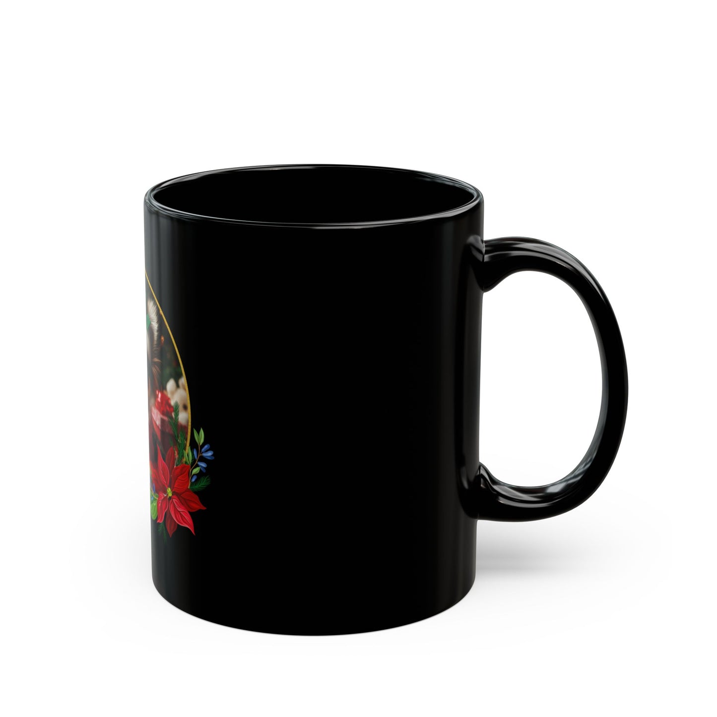 Santa Paws Black Mug - 11oz, 15oz