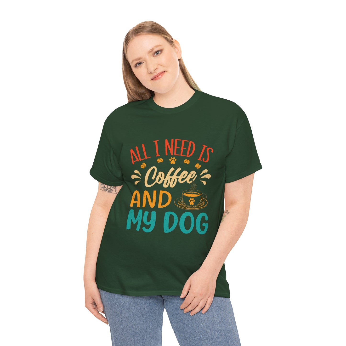 Coffee and Dog Lover Unisex Tee - Perfect Gift for Pet Owners