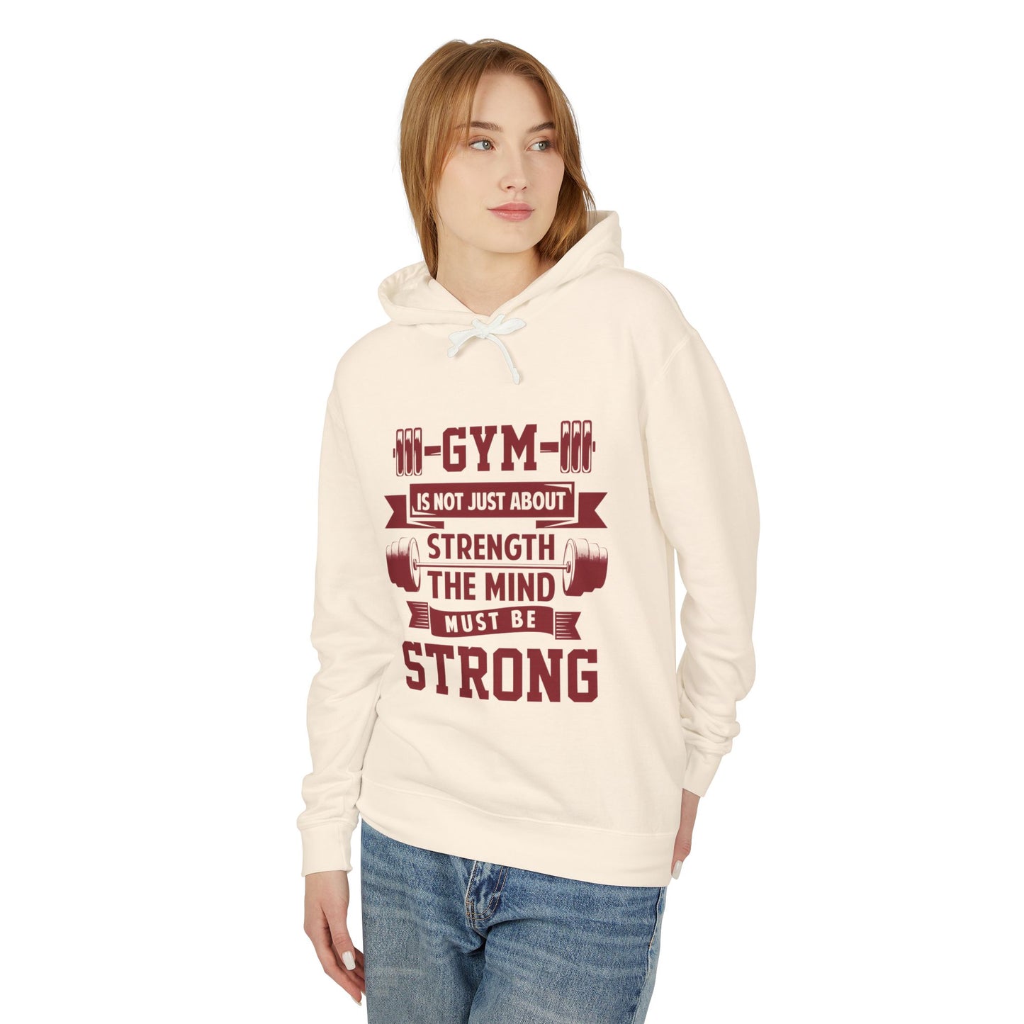 Gym Motivation Unisex Lightweight Hooded Sweatshirt