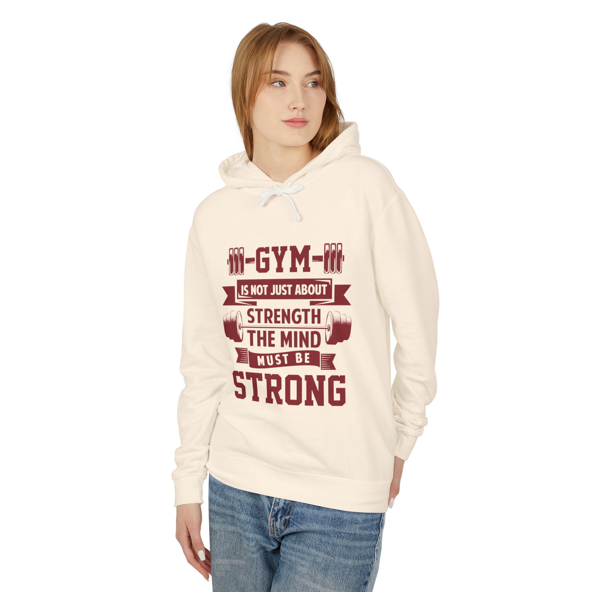 Gym Motivation Unisex Lightweight Hooded Sweatshirt
