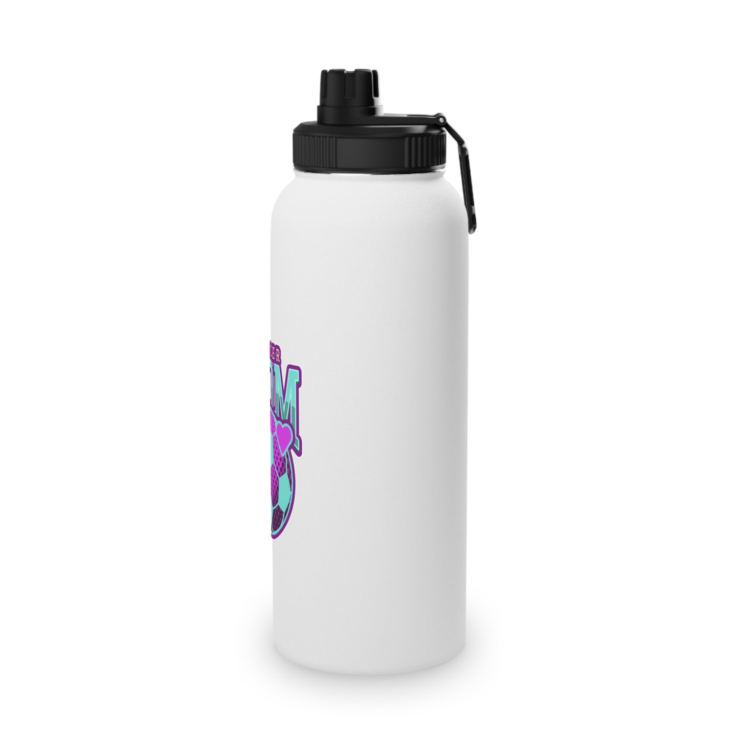 Soccer Mom Stainless Steel Water Bottle, Sports Lid