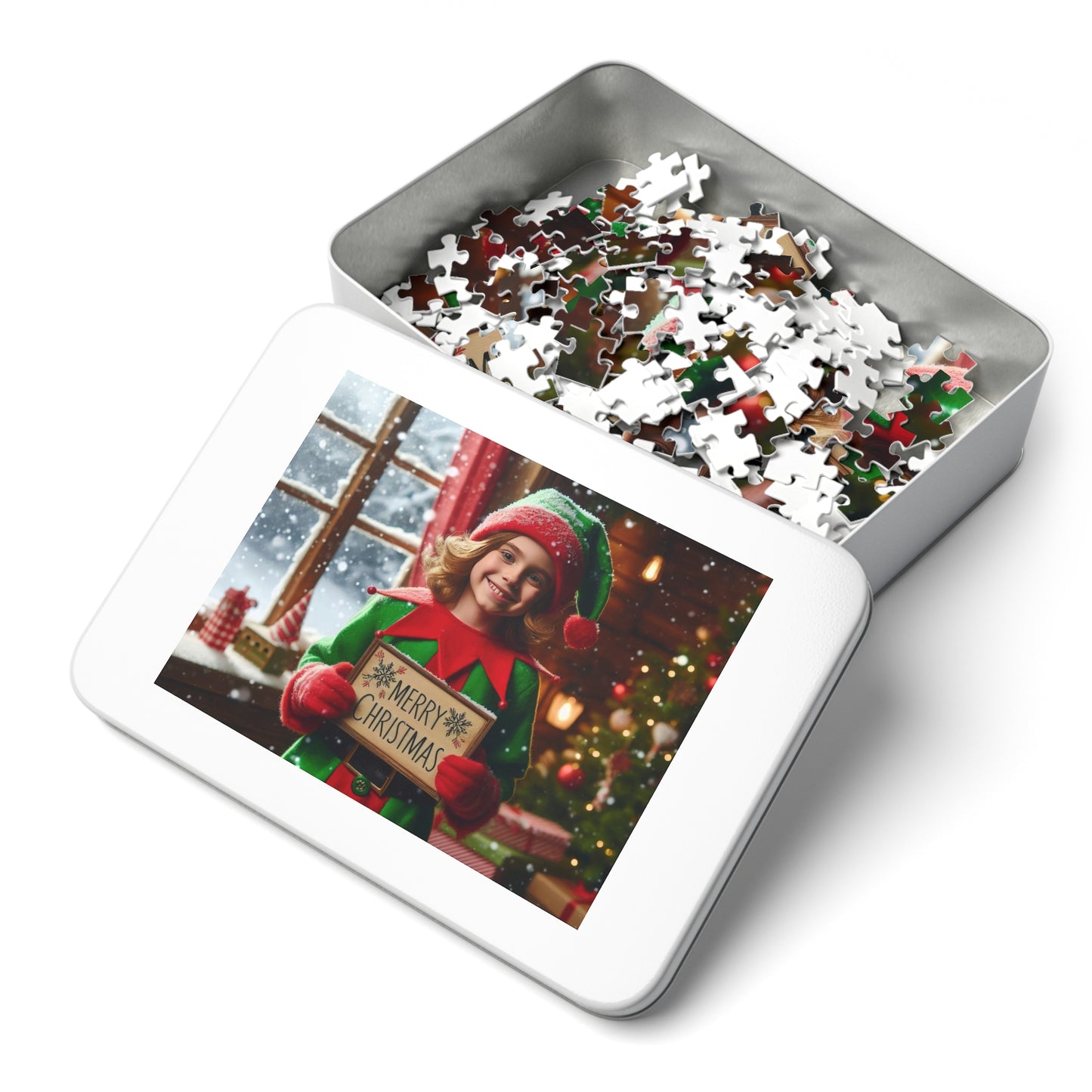 Merry Elf Wishes Jigsaw Puzzle (110, 252, 500-Piece)