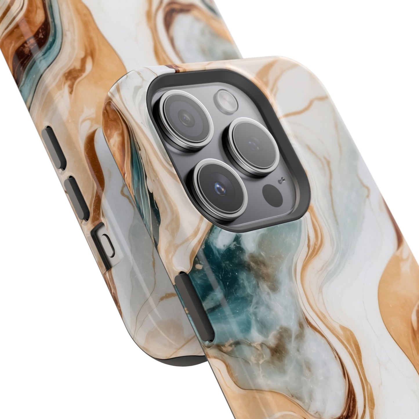Stylish Magnetic Phone Cases, Abstract Marble Design for Everyday Use