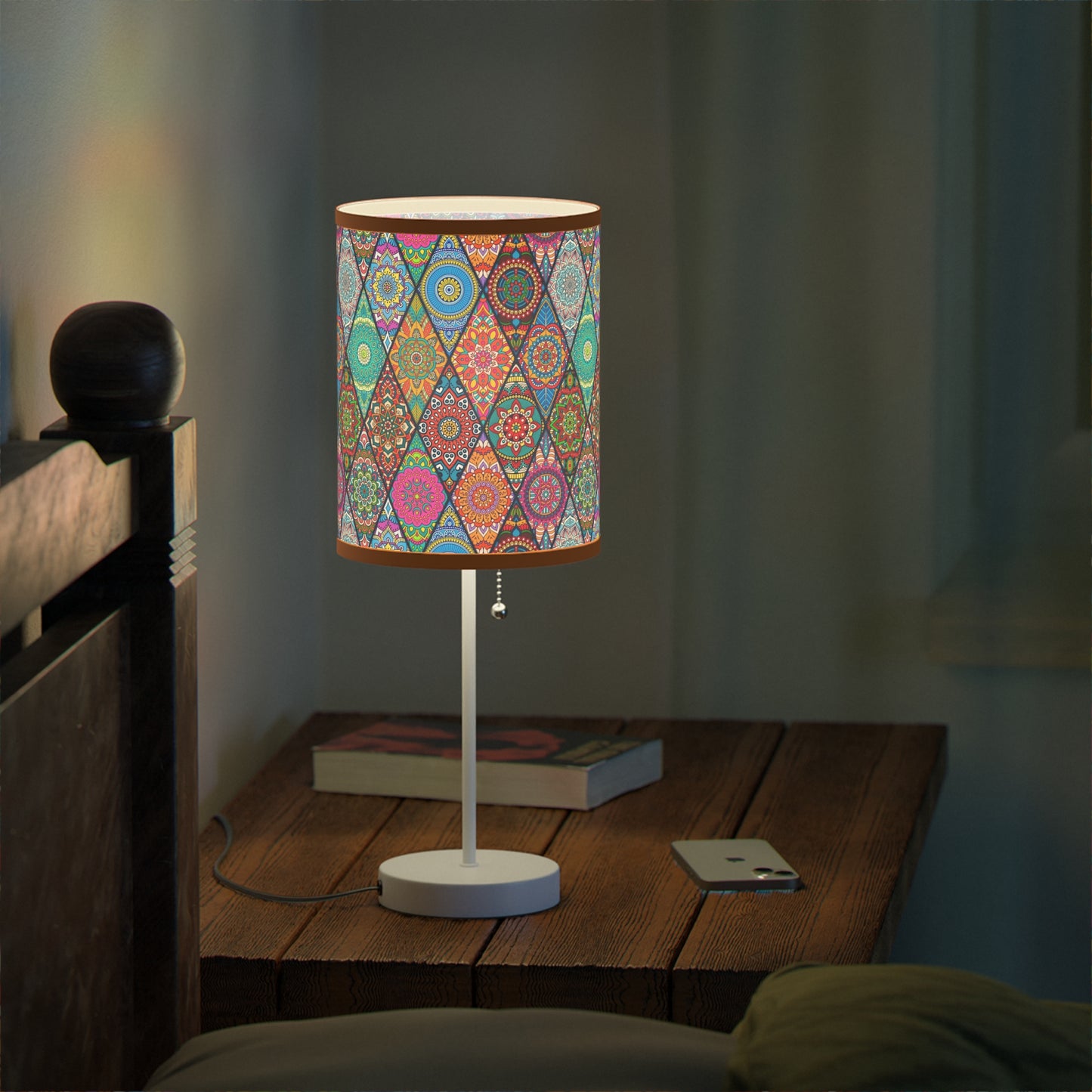 Mandala Argyle Lamp on a Stand, US|CA plug