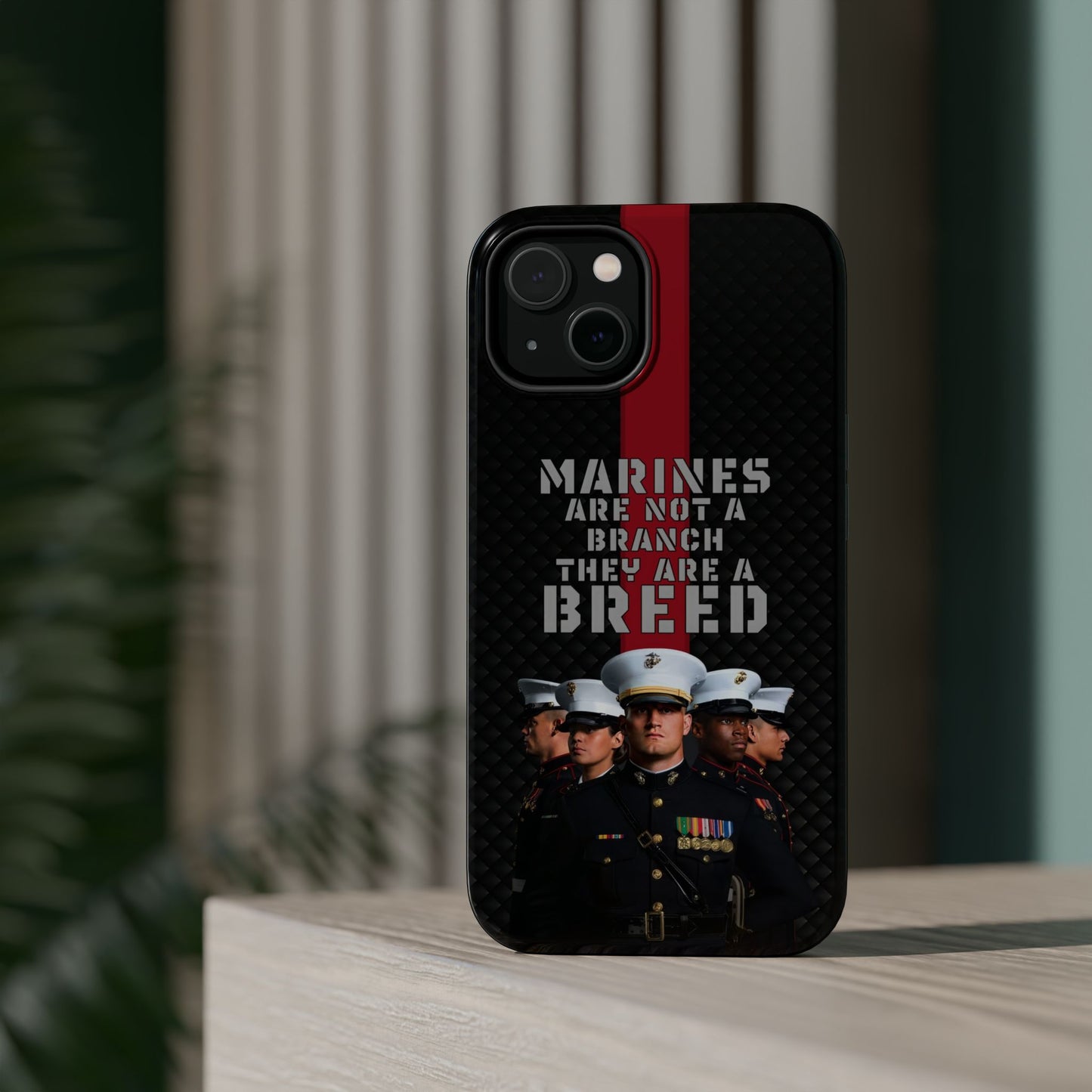 Marines Magnetic Tough Case - "Not a Branch, a Breed" Military iPhone Cover