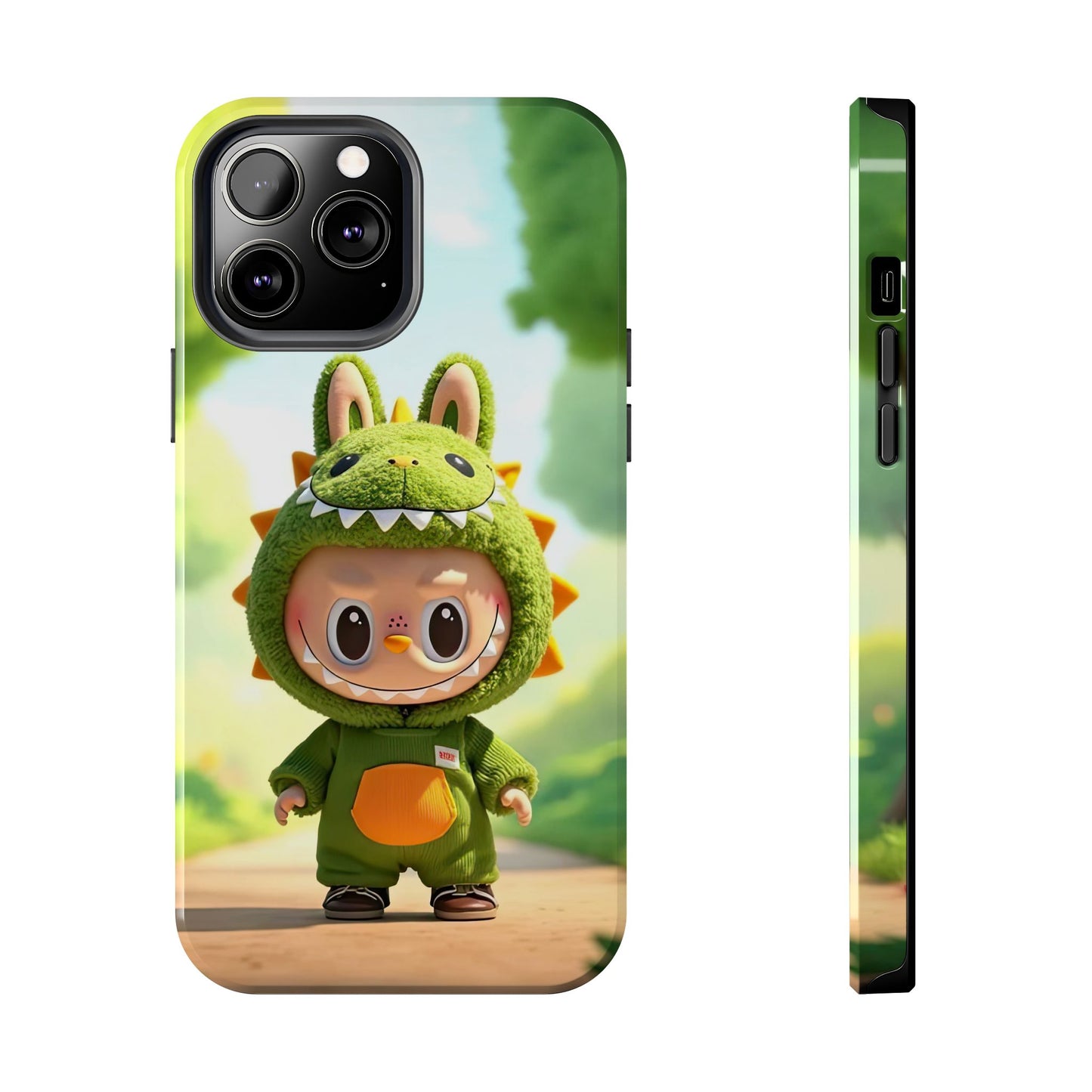 The Monsters Tough Case for iPhone Models – Playful Dinosaur Design, Dual Layer Protective Cover, Fun Mobile Accessory