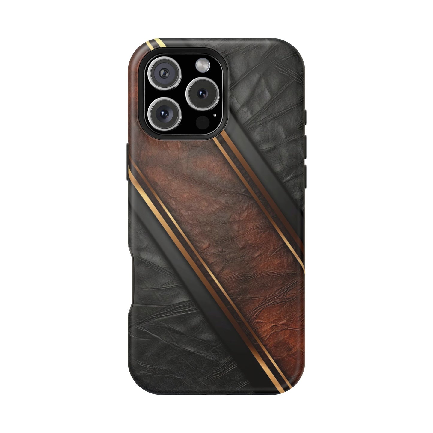 Stylish Leather Texture Magnetic Tough Cases