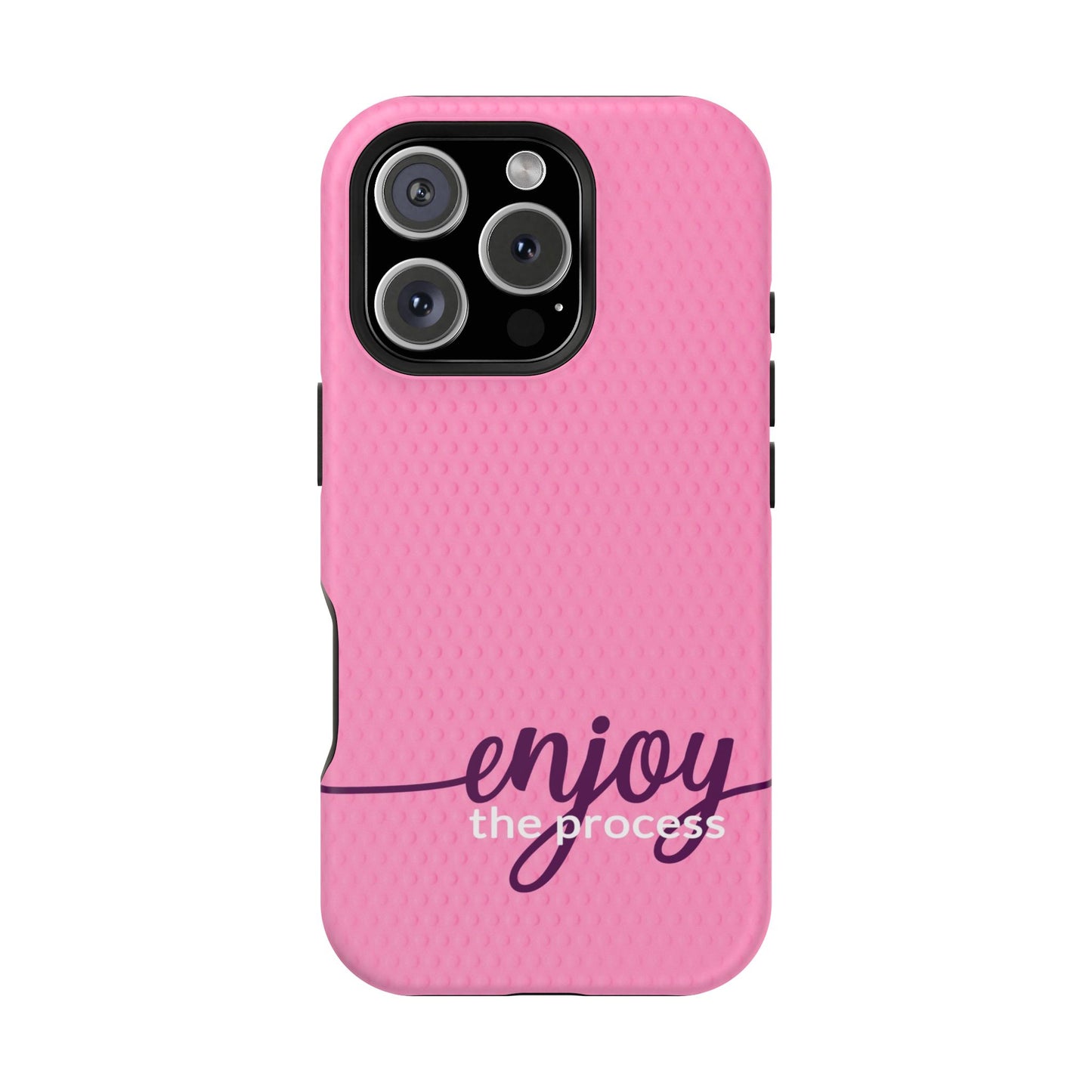 Enjoy the Process Magnetic Case - Motivational Pink Phone Cover for Women