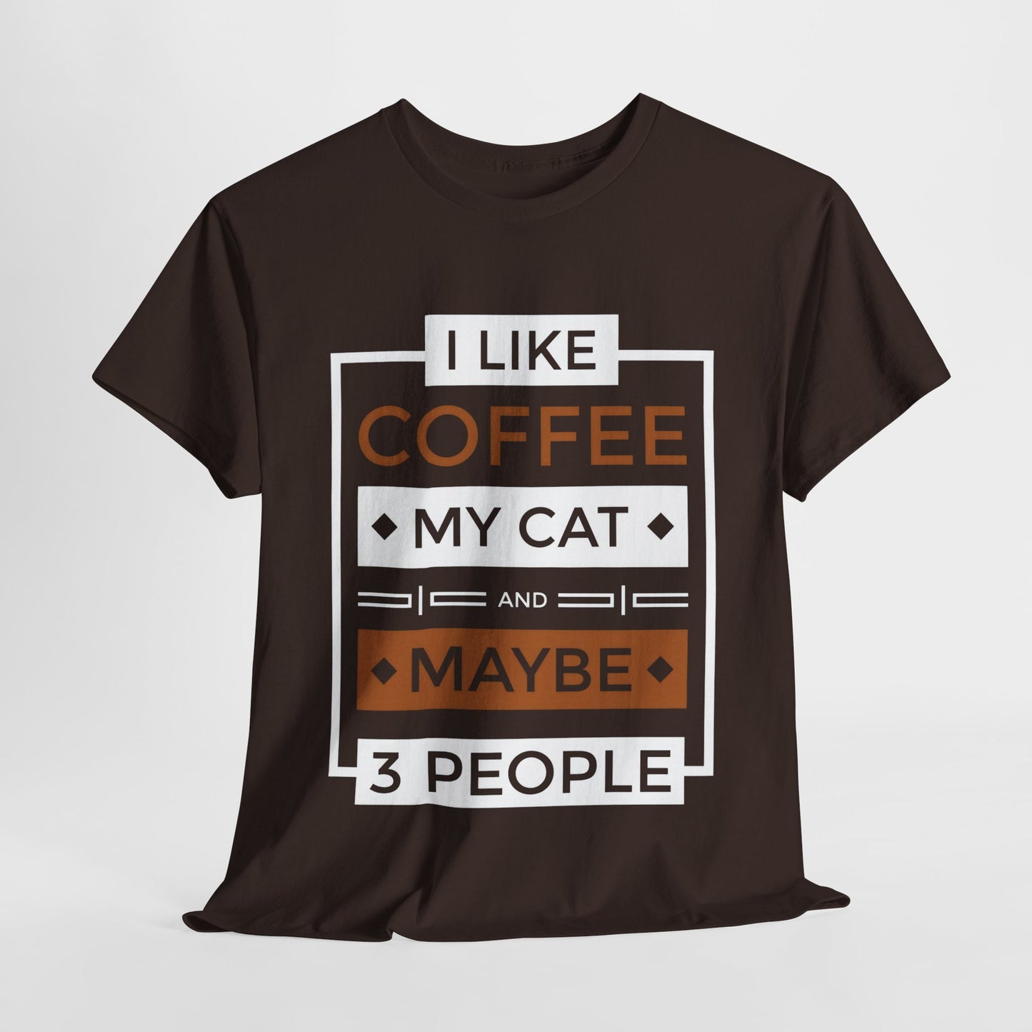 Jakers Coffee Cat Lover T-shirt, Funny Graphic Tee, Gift for Cat Owners, Cat Mom Shirt, Introvert Tee, Gift for Cat Lovers