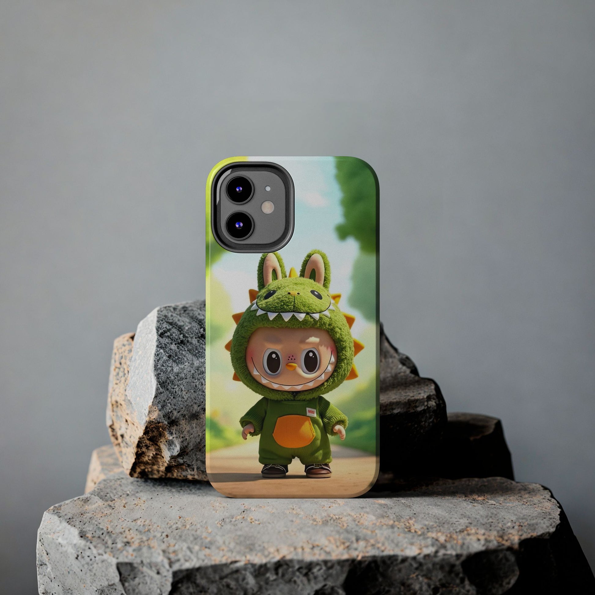 The Monsters Tough Case for iPhone Models – Playful Dinosaur Design, Dual Layer Protective Cover, Fun Mobile Accessory