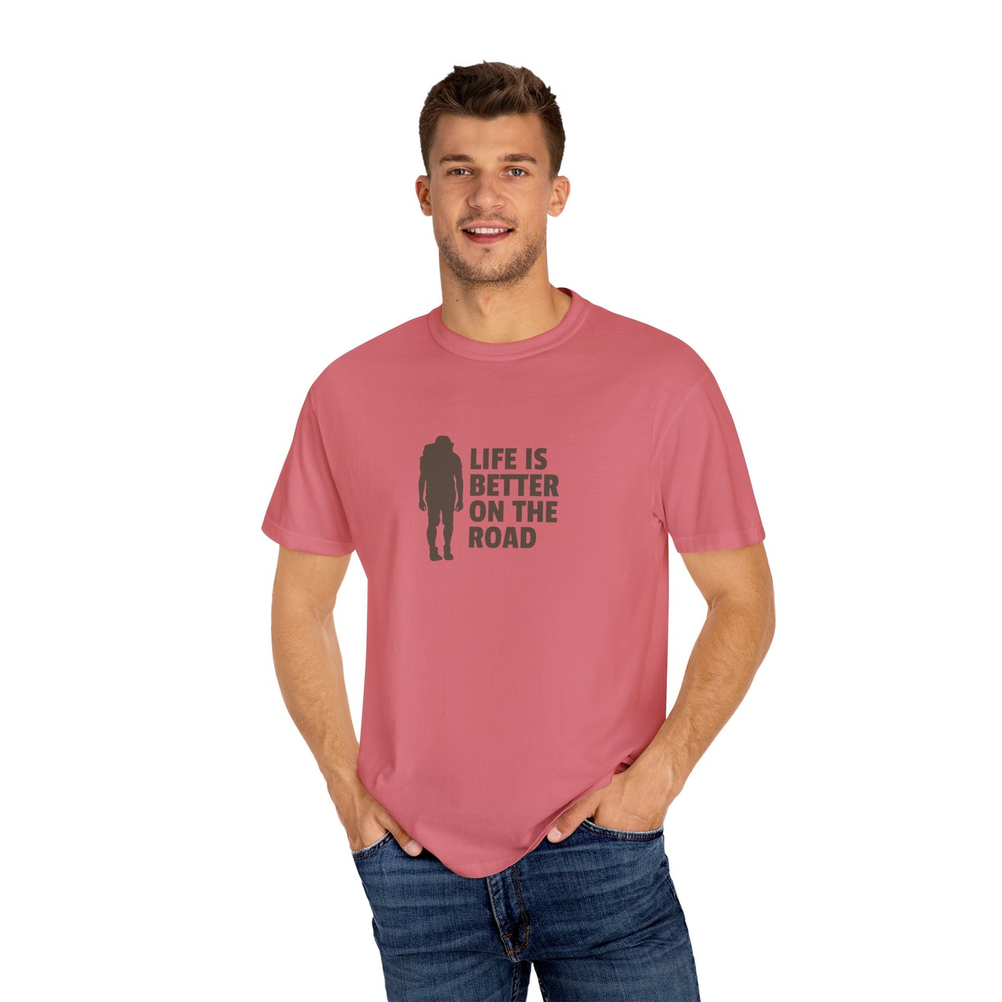 Life Is Better On The Road Unisex Garment-Dyed T-shirt