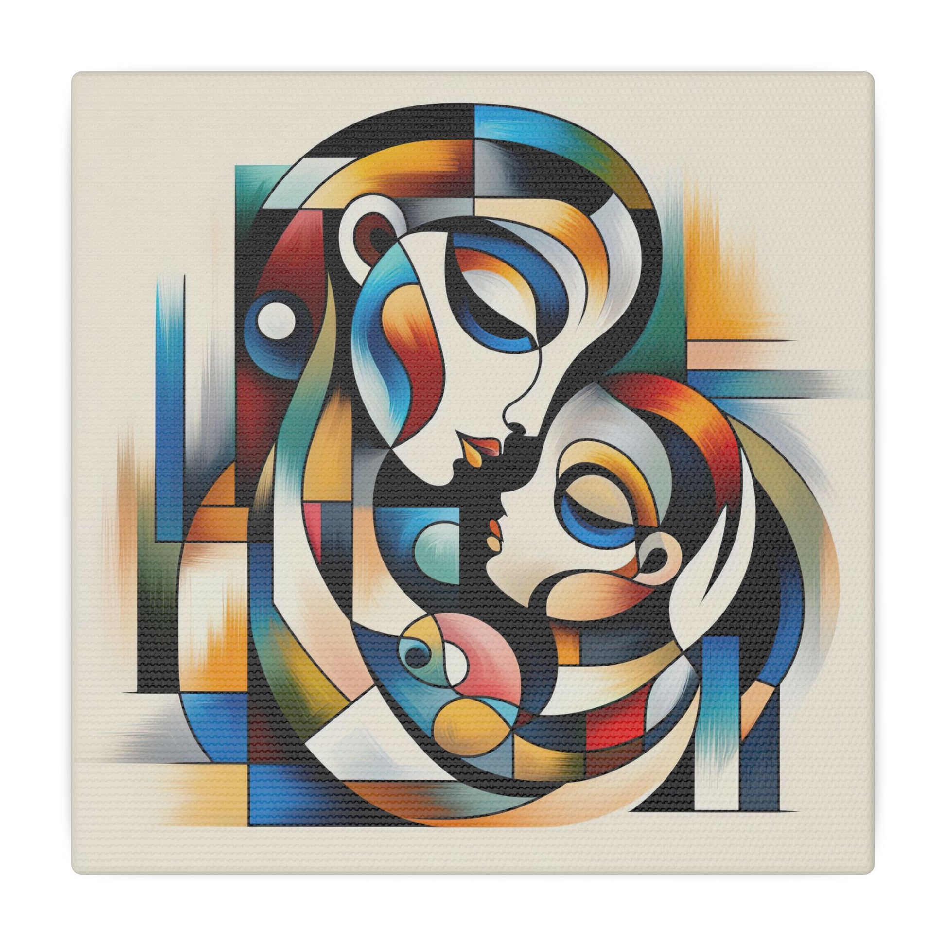 Motherhood in Shapes - Canvas Print