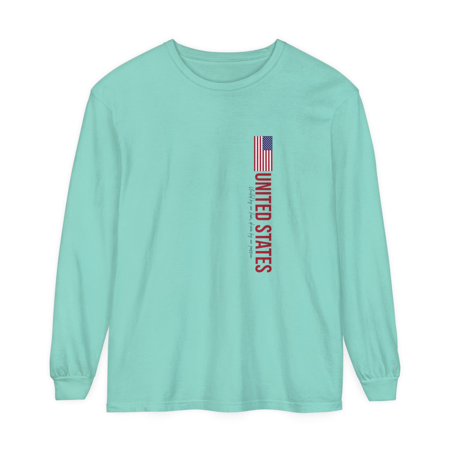 One Nation, One Dream Unisex Garment-dyed Long Sleeve T-Shirt