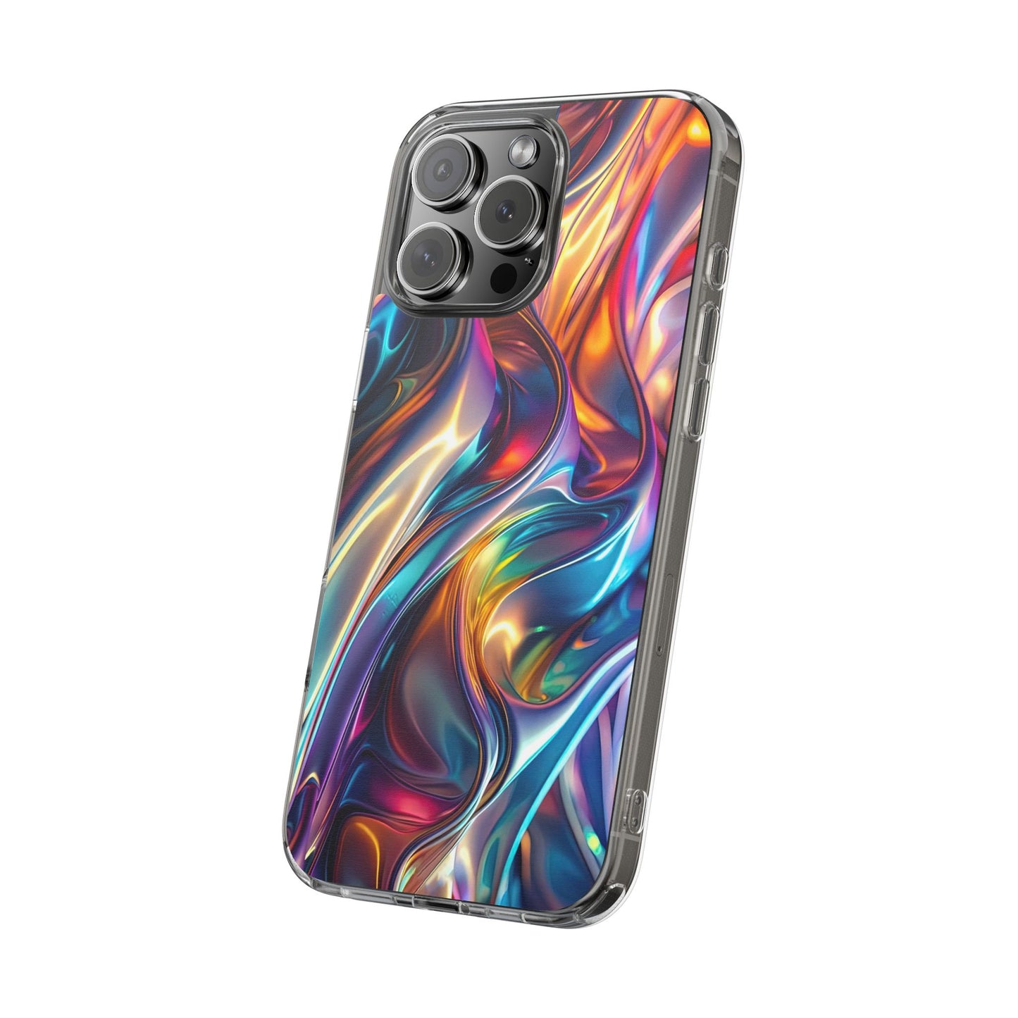 Colorful Clear Case for iPhone – Abstract Art Design