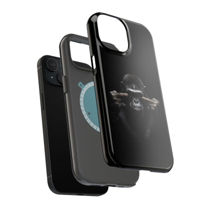 Edgy Gorilla Magnetic iPhone Case, Unique Cell Phone Cover