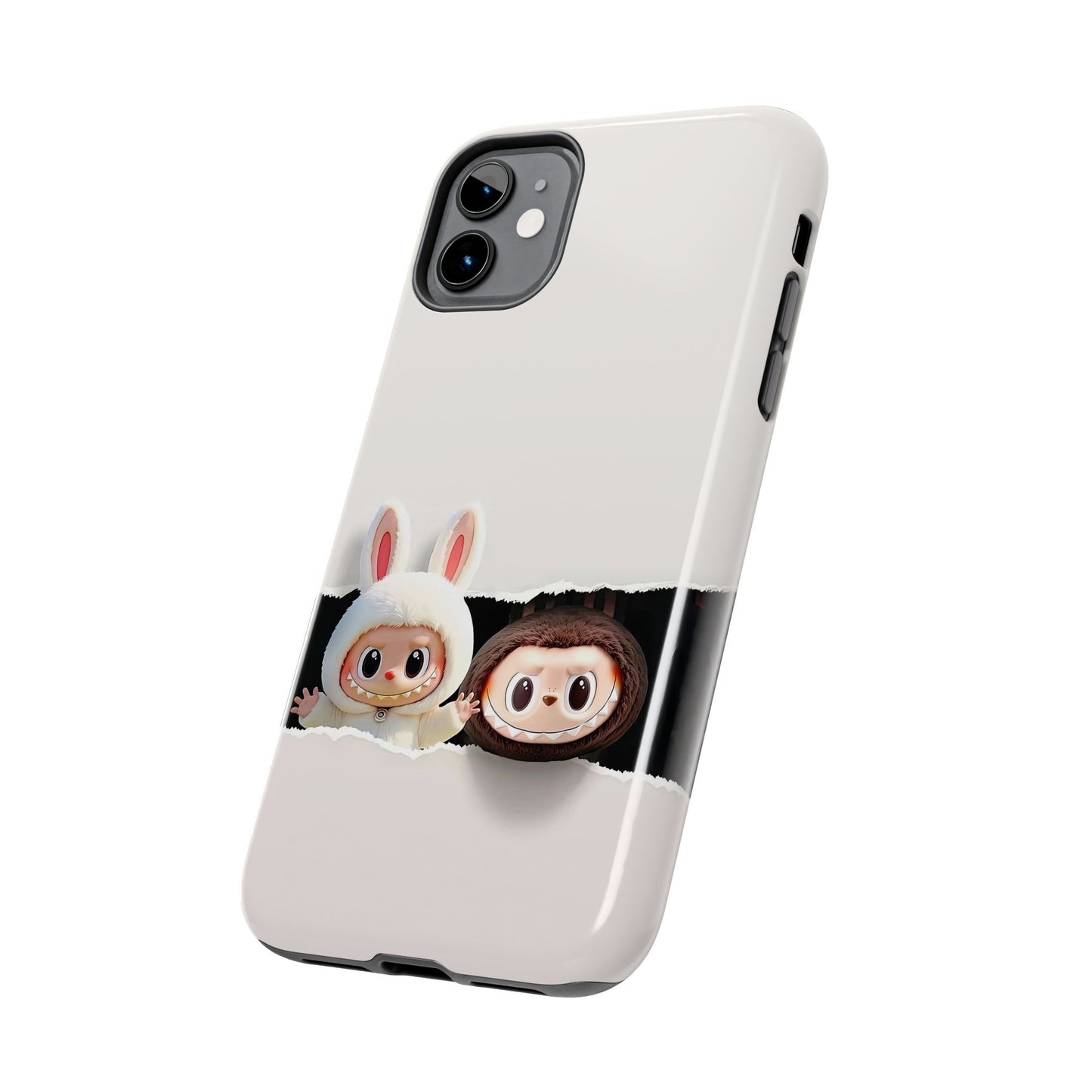 The Monsters Tough Case for iPhone Models and Variations – Dual Layer Protective Cover, Playful Design, Cute Mobile Accessory