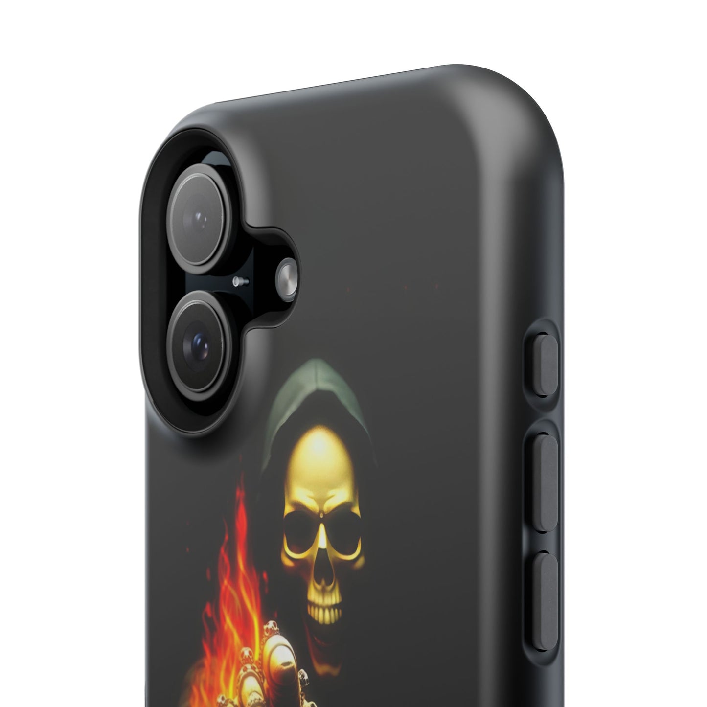 Skull Design Impact-Resistant iPhone Case, Don't Touch My Phone