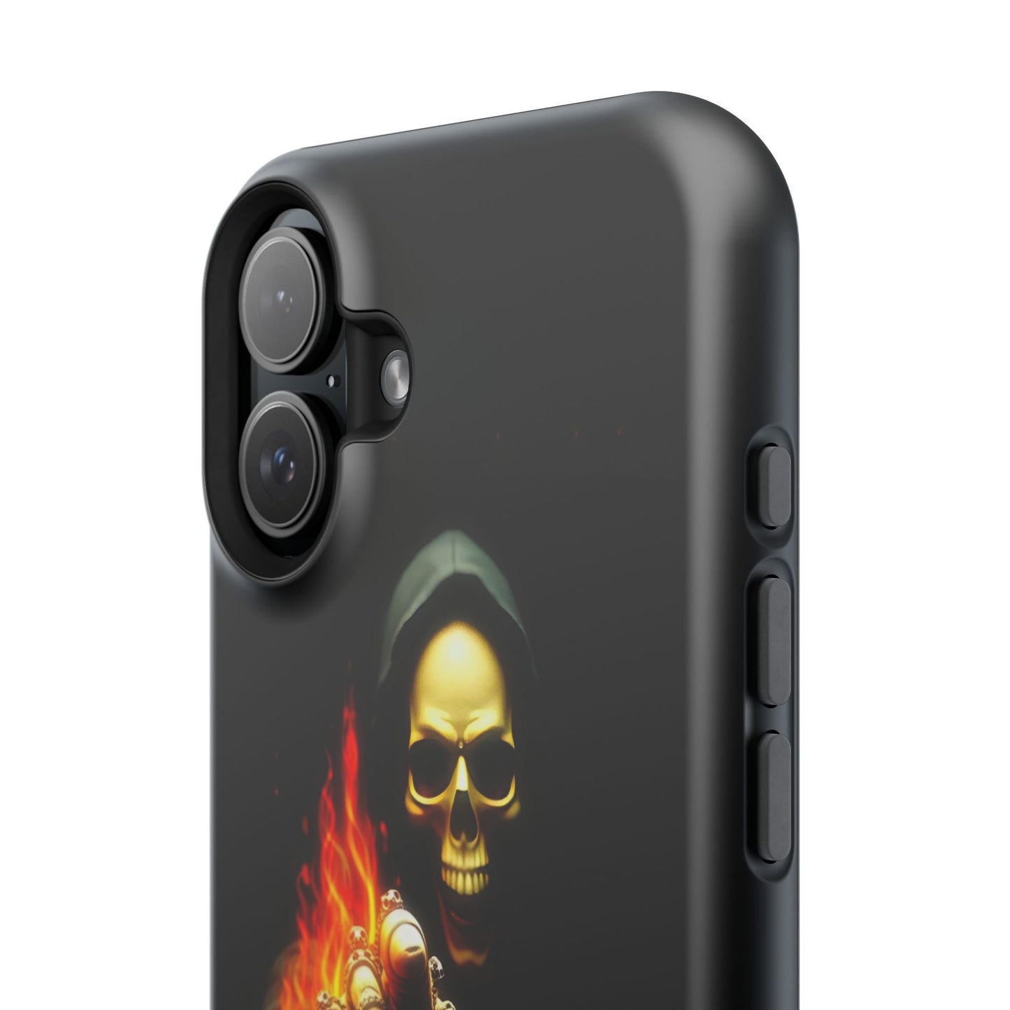 Skull Design Impact-Resistant iPhone Case, Don't Touch My Phone