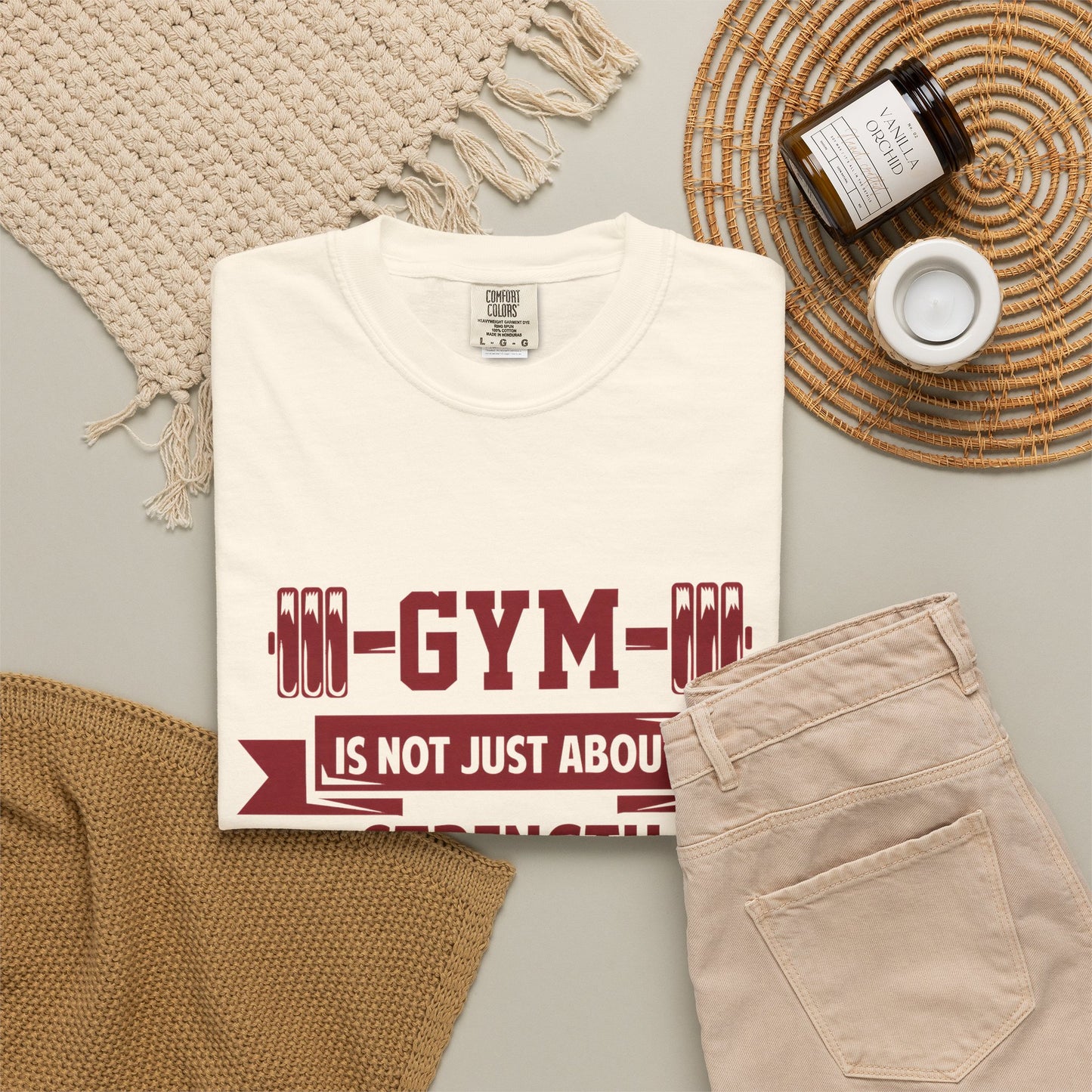 Unisex Gym Strength T-Shirt - "Gym is Not Just About Strength, The Mind Must Be Strong"