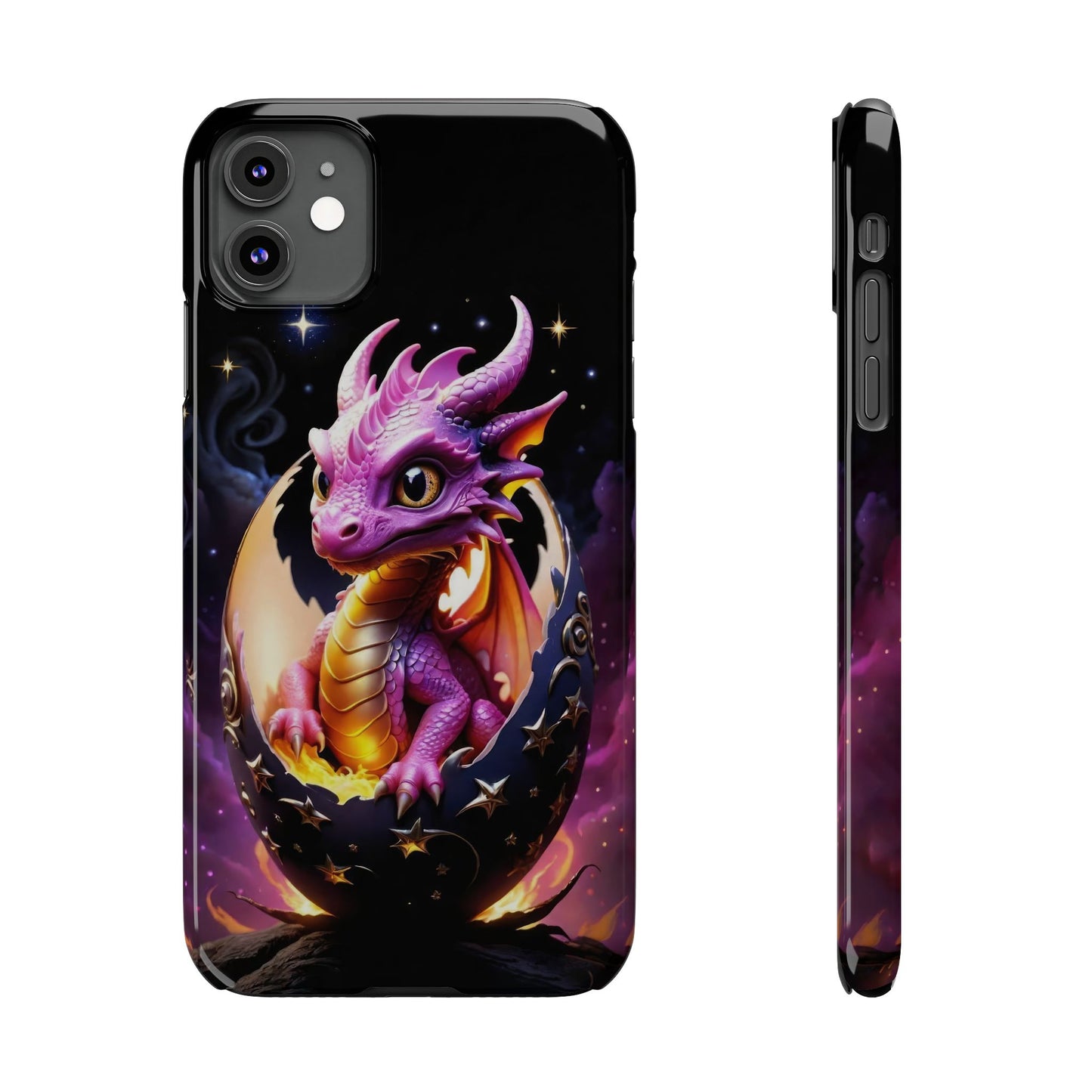 Fantasy Baby Dragon Slim Phone Case, Gift for Dragon Lovers