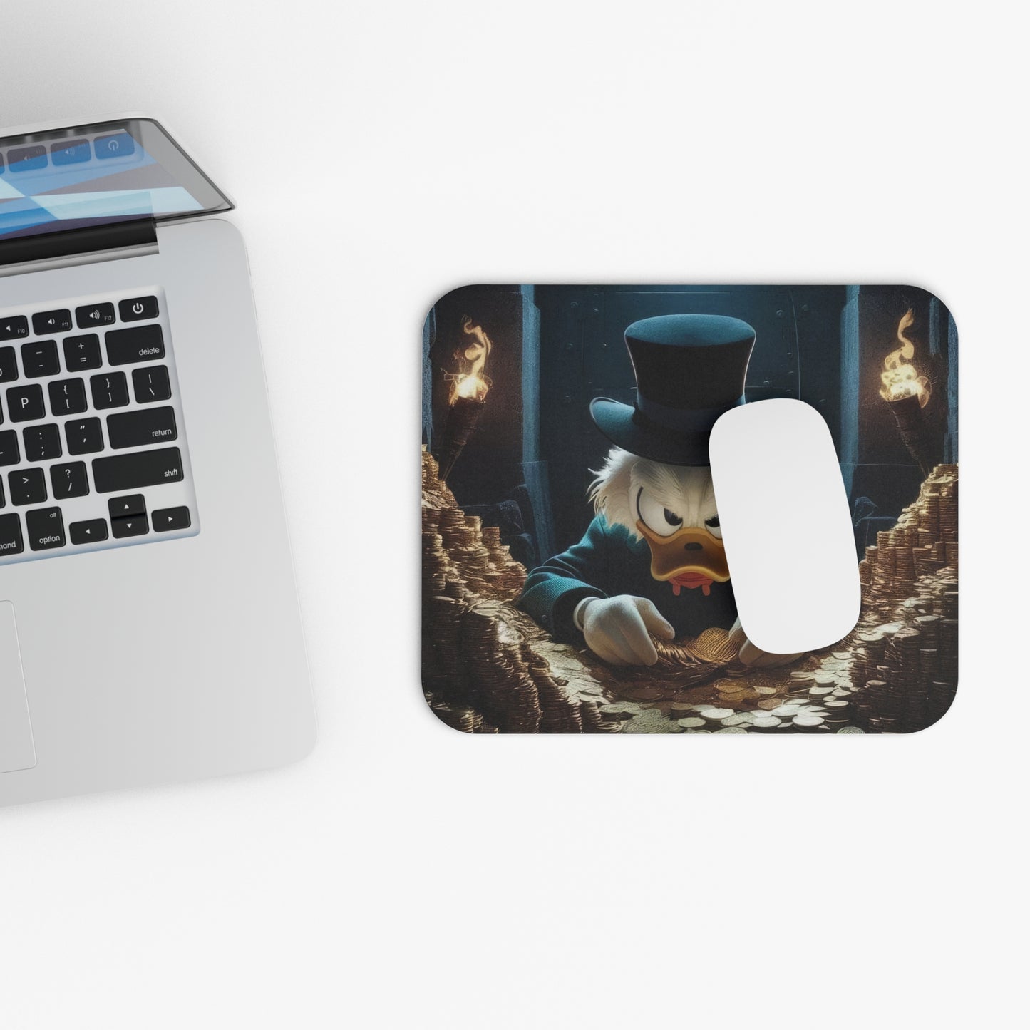 Greed Mode Mouse Pad – Fun Cartoon Desk Mat
