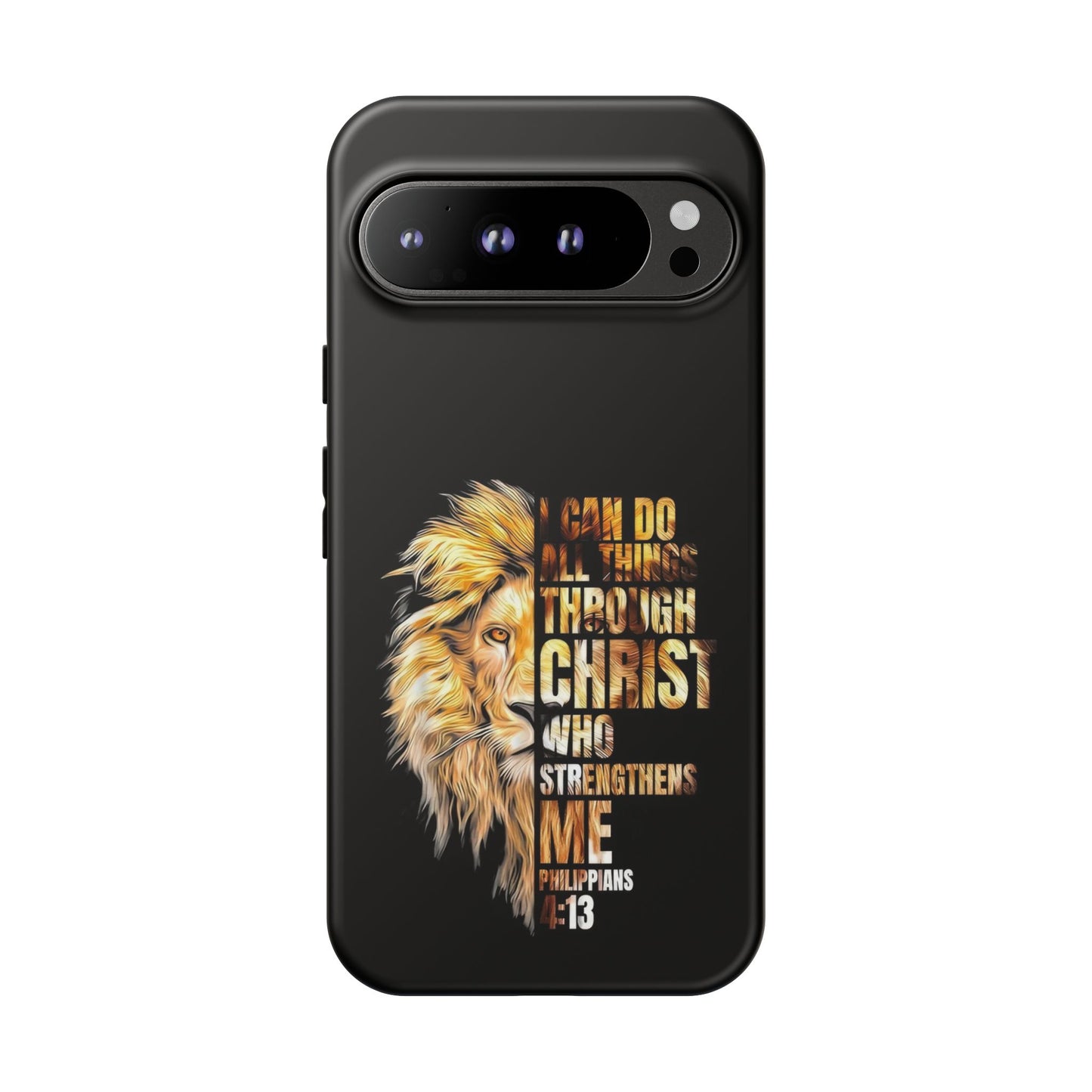 Inspirational Lion  Google Pixel Phone Case, Strength & Faith, Christian Accessories