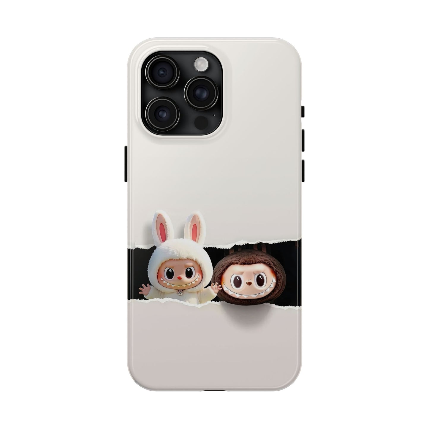 The Monsters Tough Case for iPhone Models and Variations – Dual Layer Protective Cover, Playful Design, Cute Mobile Accessory