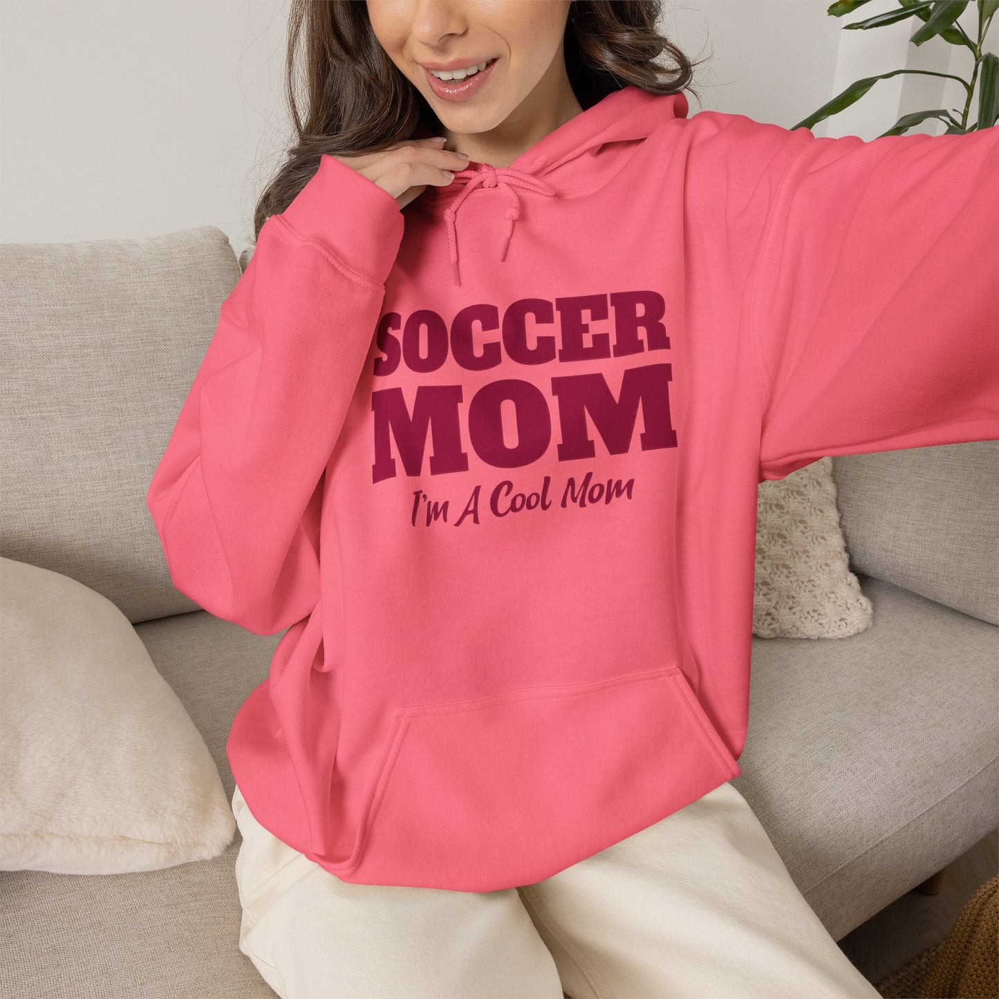 Soccer Mom I'm A Cool Mom Hooded Sweatshirt