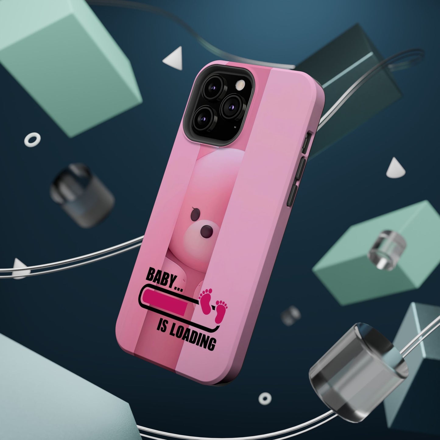 Cute Baby Loading Magnetic Phone Case, Expecting Parents Gift