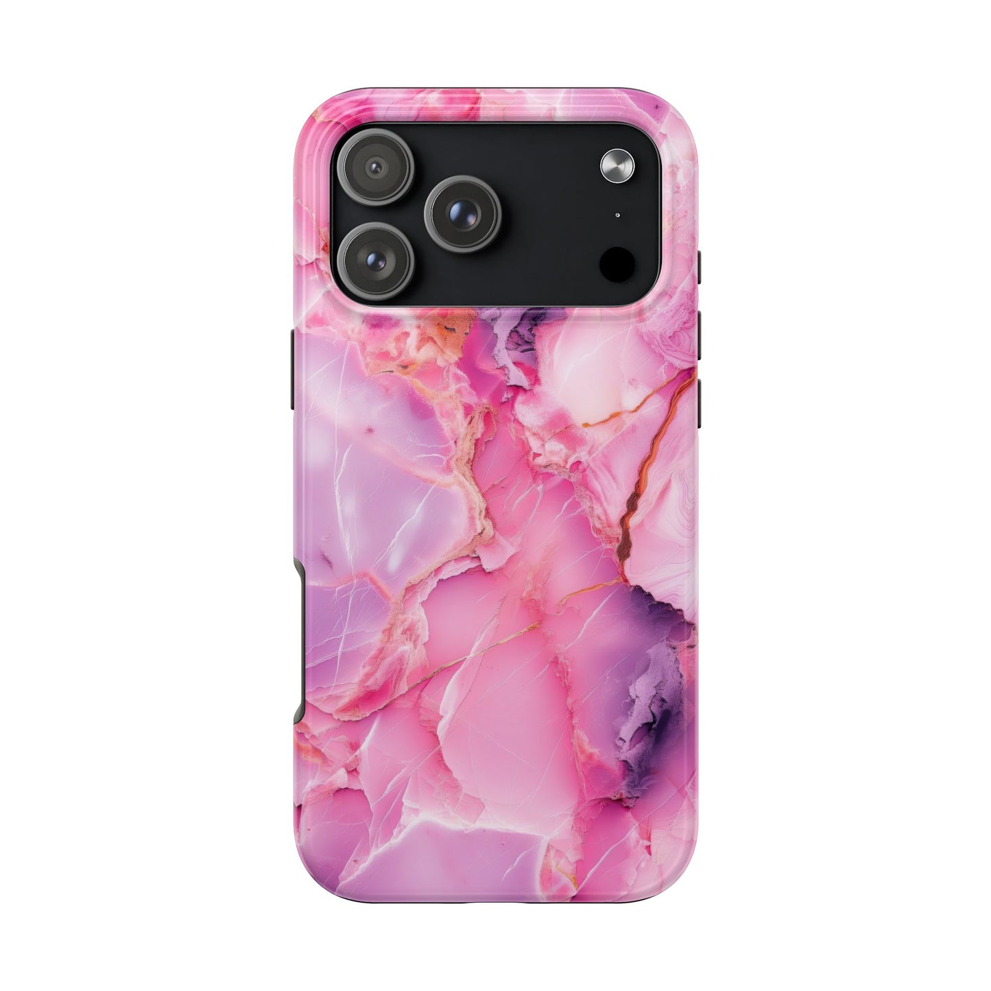 Pink Marble Tough Cases for iPhone, Stylish Protective Covers