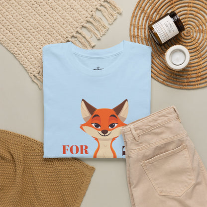 Funny For Fox Sake Unisex Tee, Humorous Graphic T-Shirt