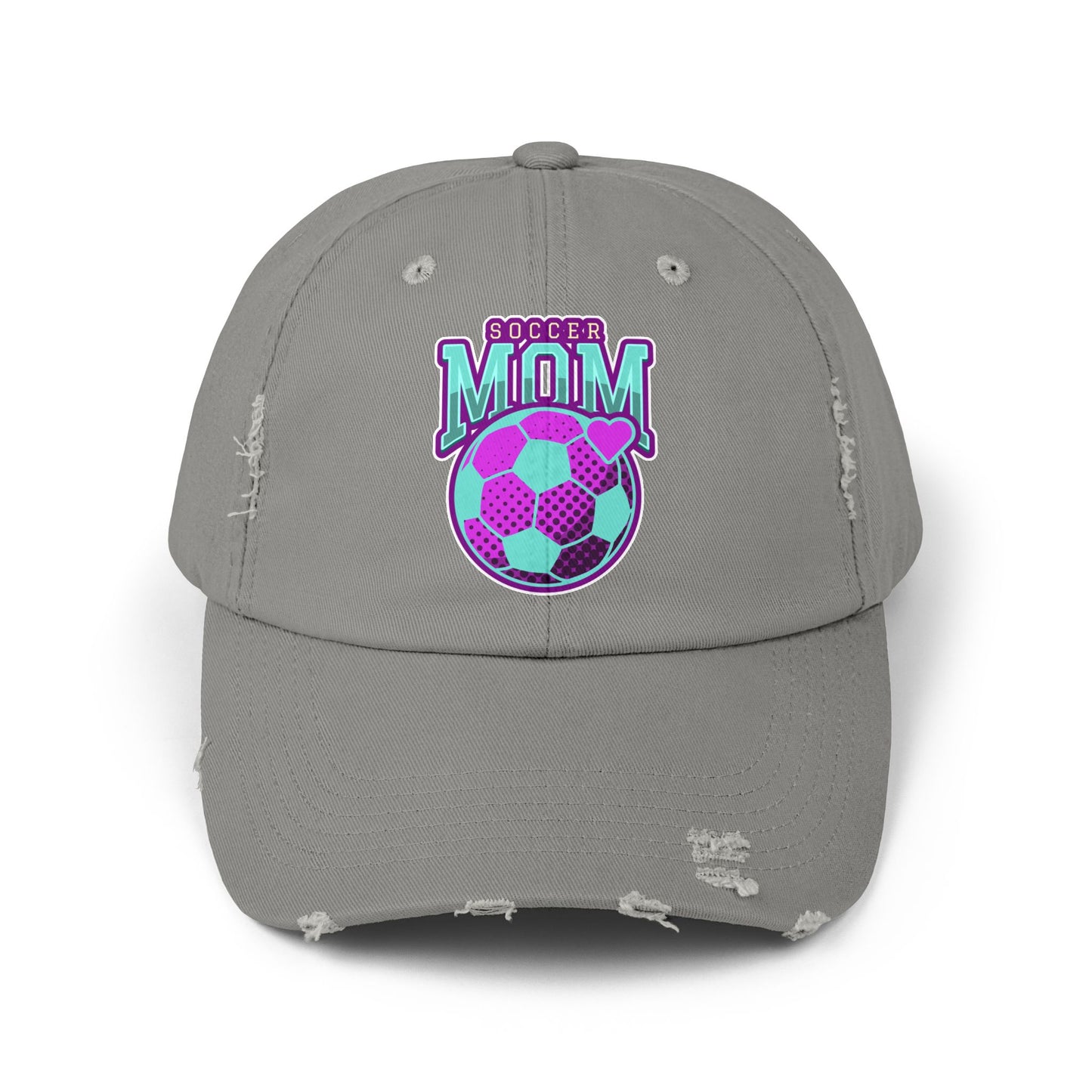 Soccer Mom Unisex Distressed Cap