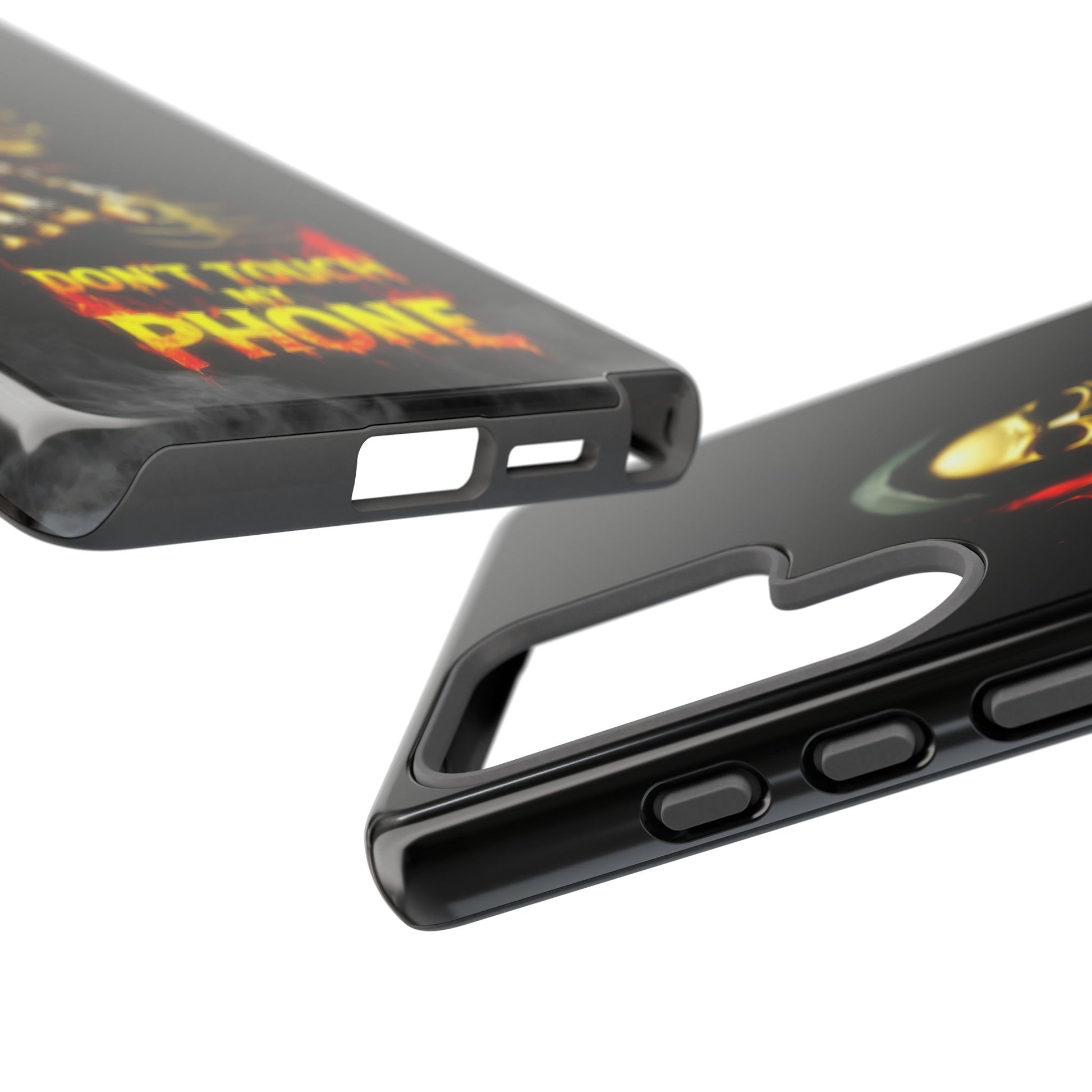 Skull Design Samsung Phone Case, Don't Touch My Phone Mobile Cover