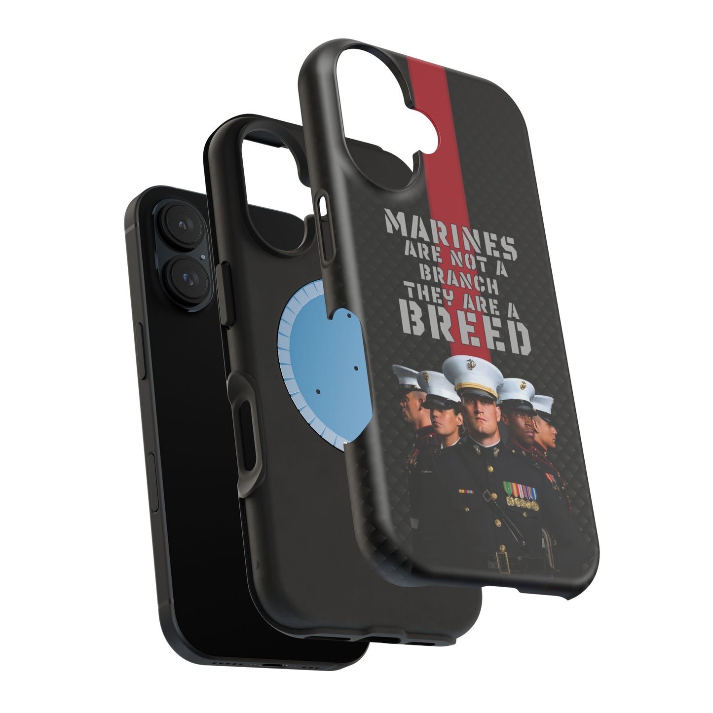 Marines Magnetic Tough Case - "Not a Branch, a Breed" Military iPhone Cover