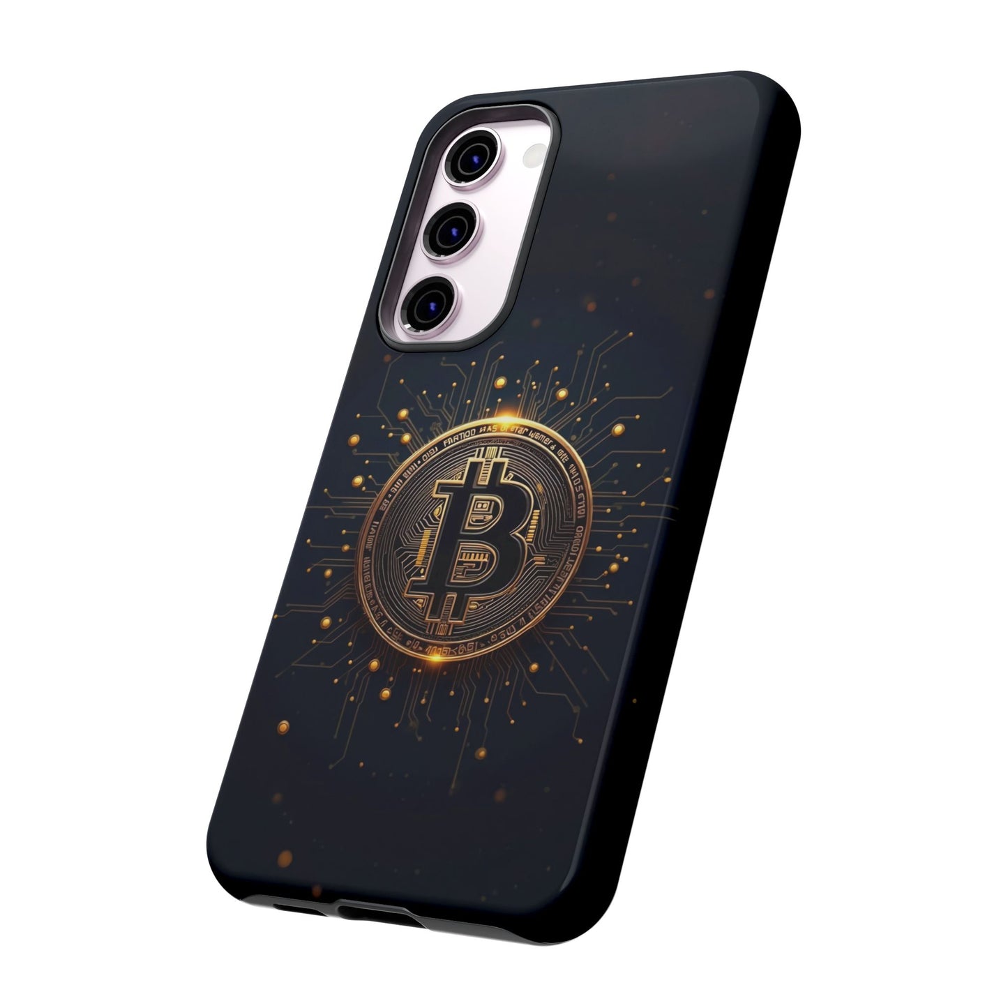 Bitcoin Samsung Tough Case for Smartphones, Crypto Lover Phone Accessory