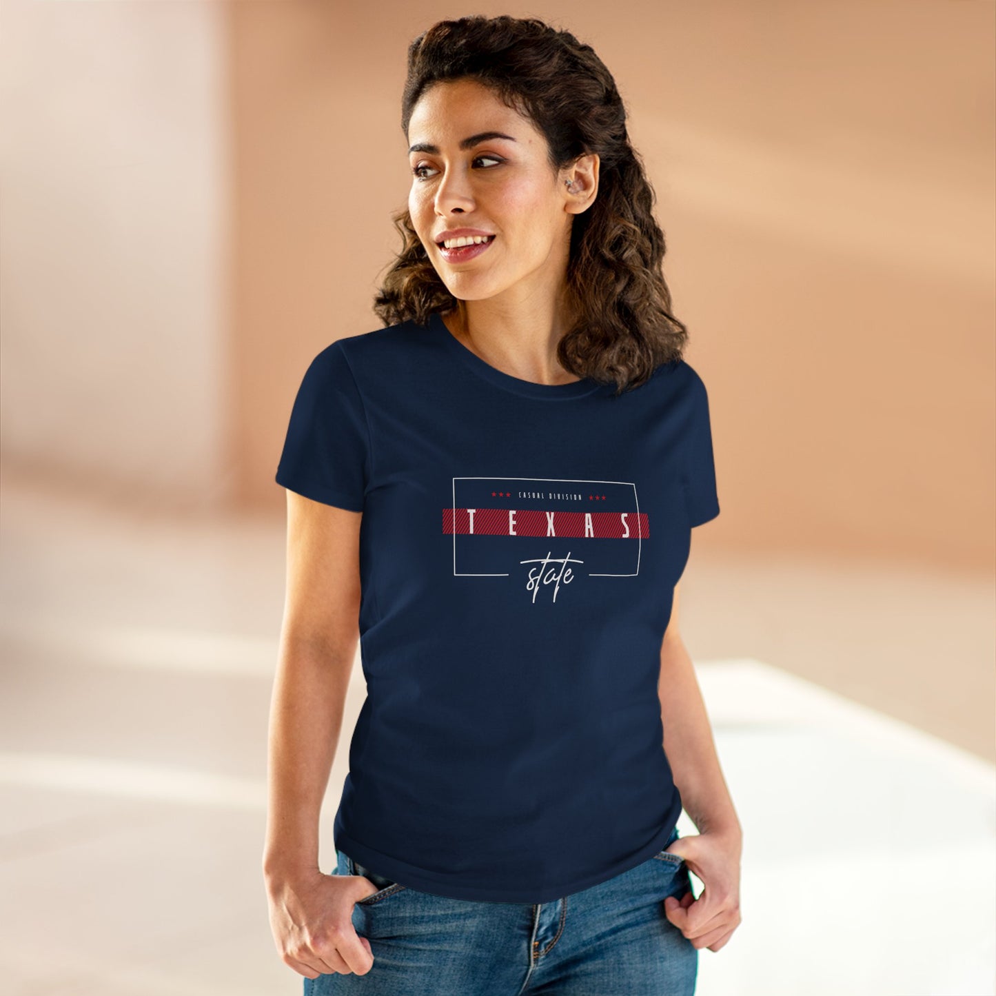 Texas States Graphic Tee for Women - Casual Cotton T-Shirt