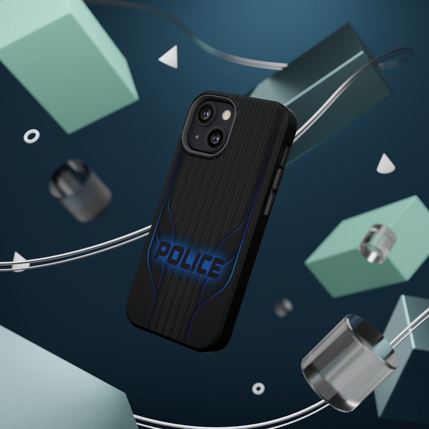 Police Magnetic Phone Cases, Blue Light