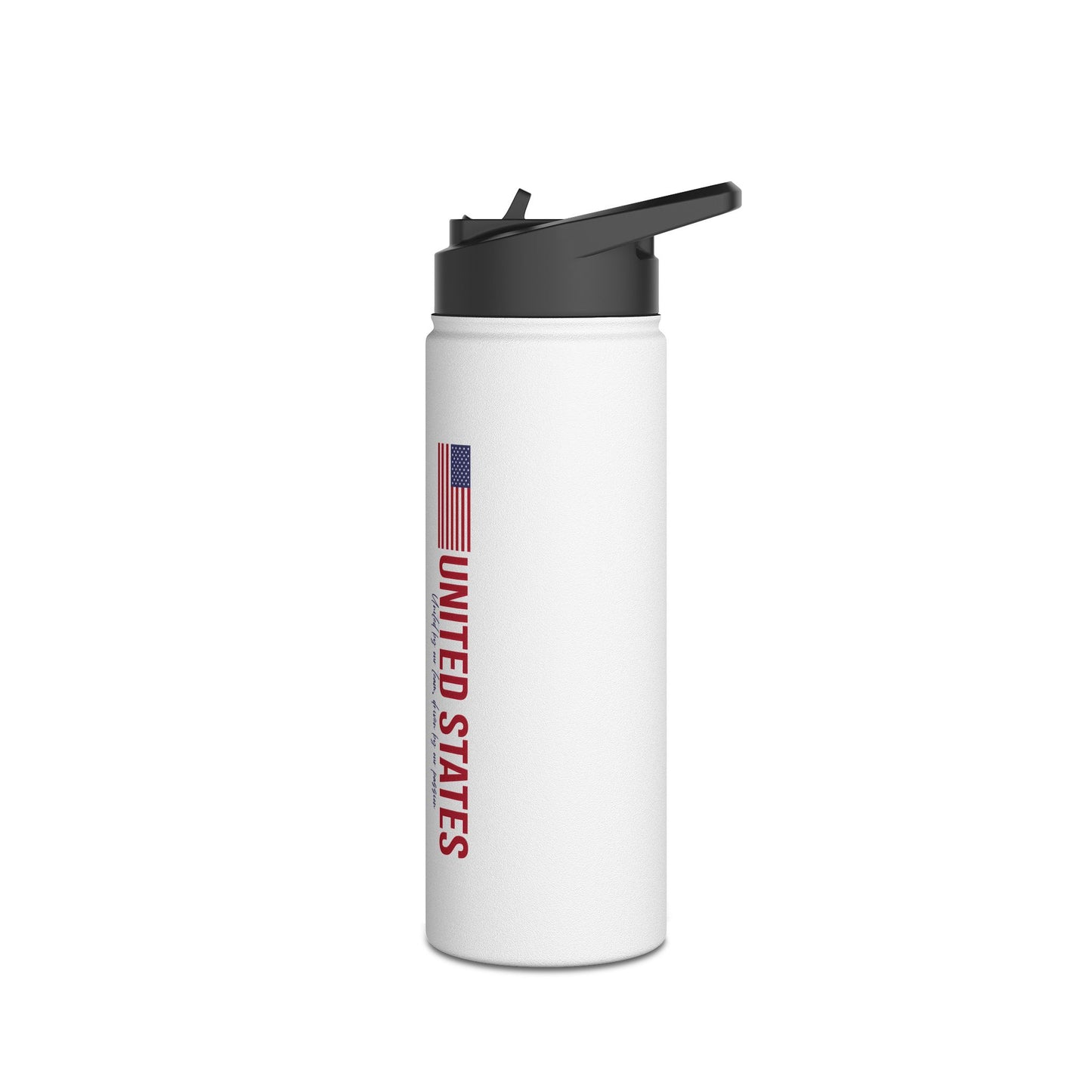 One Nation, One Dream Stainless Steel Water Bottle, Standard Lid