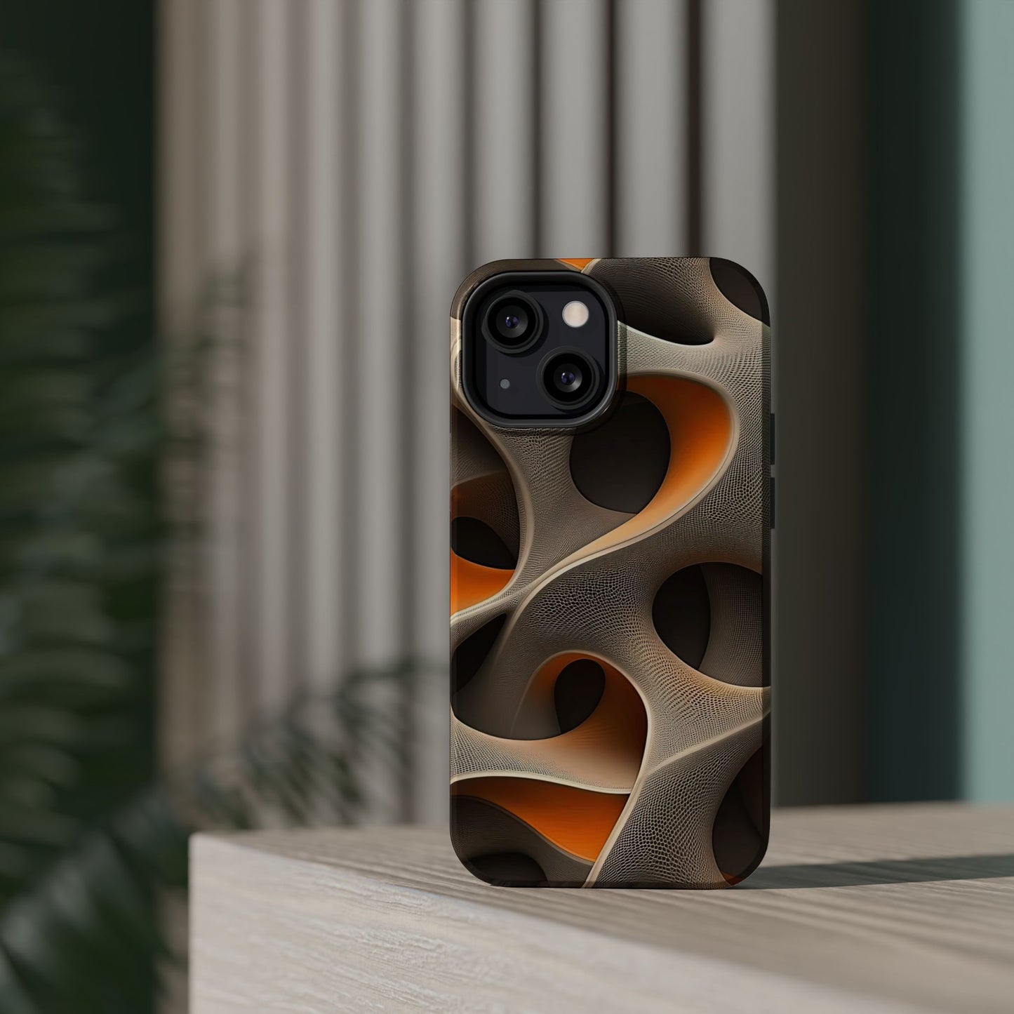 Stylish Magnetic Phone Cases, Abstract Geometric Design