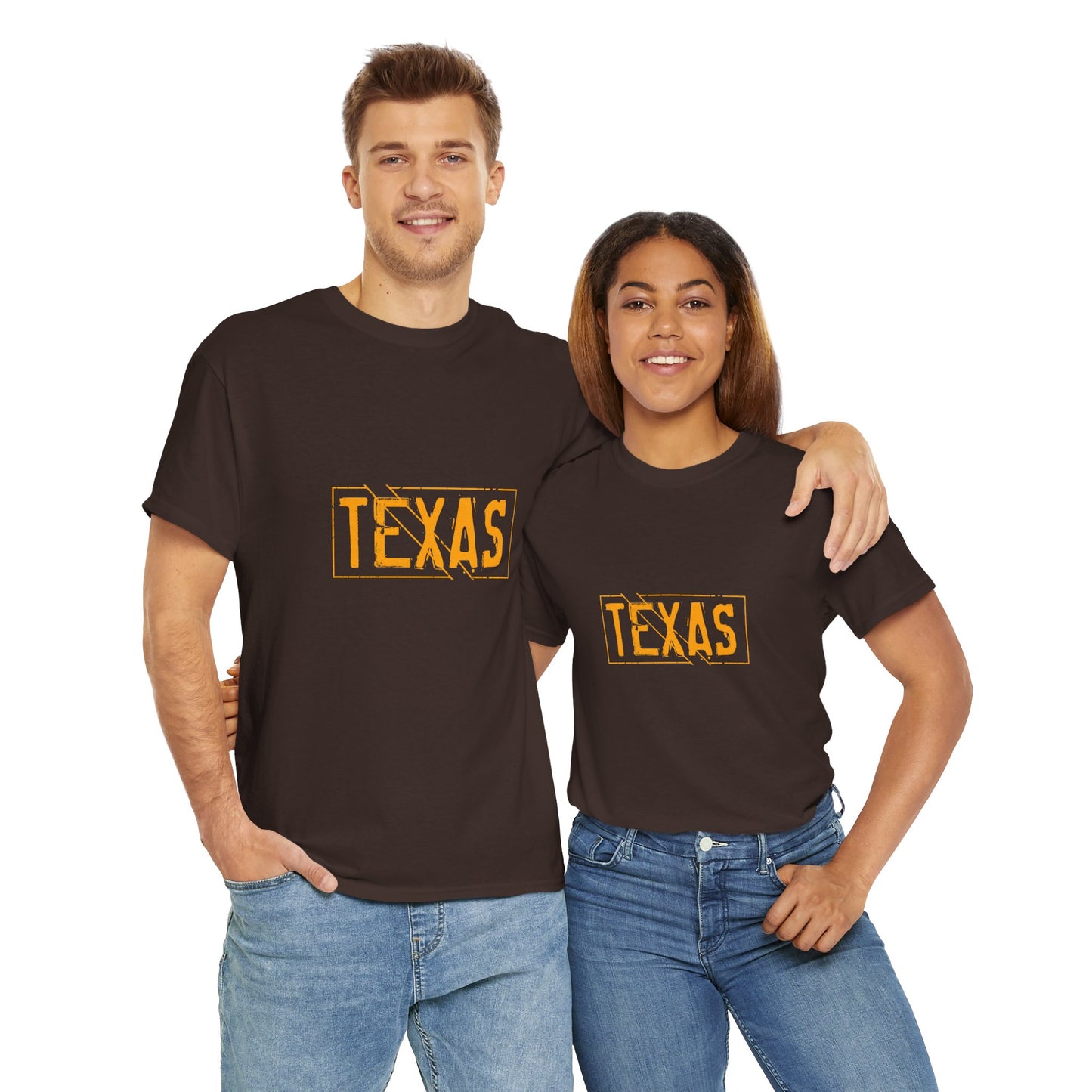 Texas Pride Unisex Heavy Cotton Tee - Casual Black T-Shirt for Texans