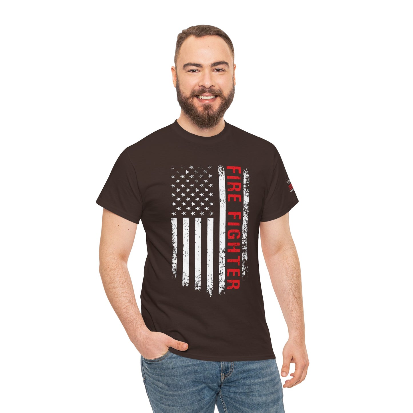 Firefighter Red Line T-shirt