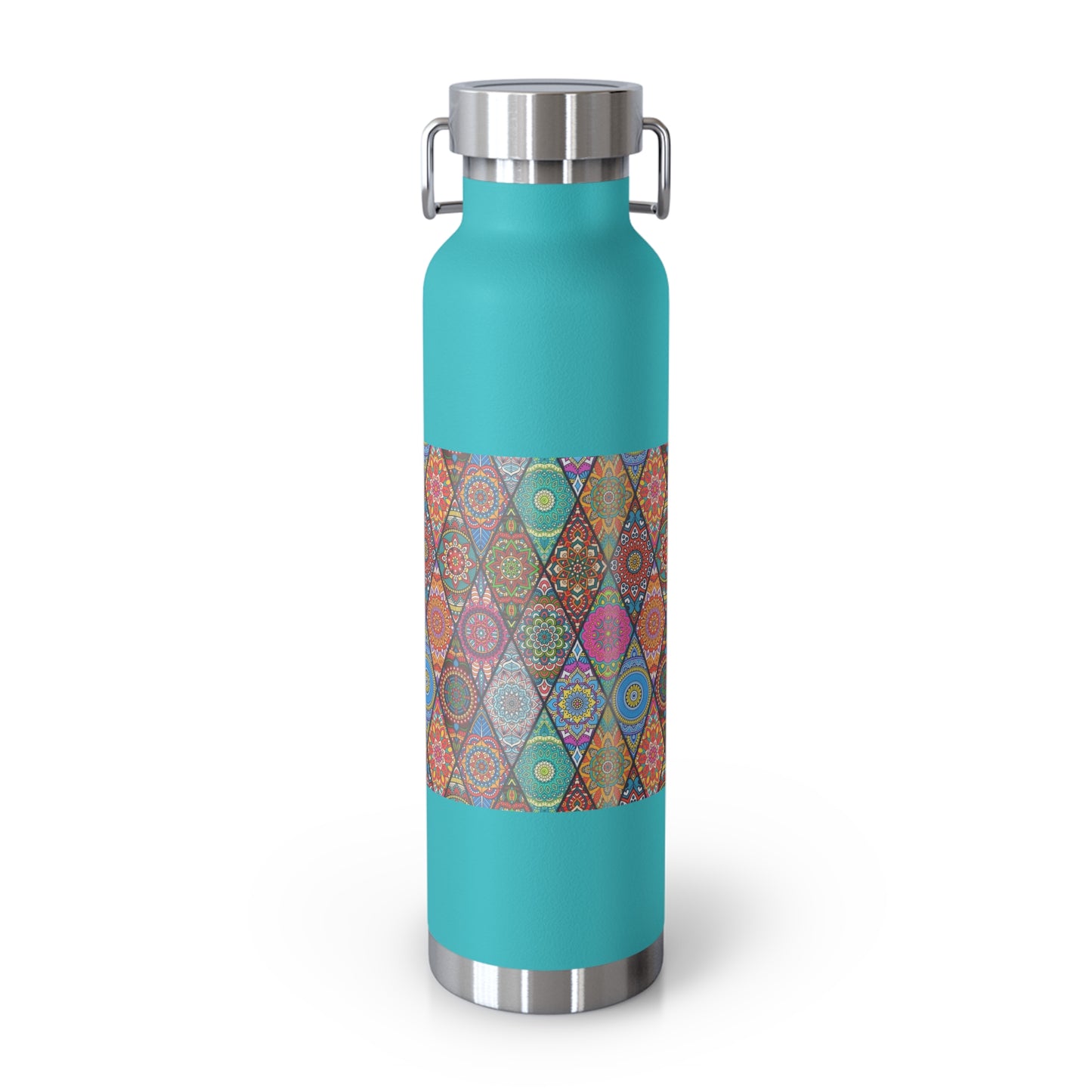 Mandala Argyle Copper Vacuum Insulated Bottle, 22oz