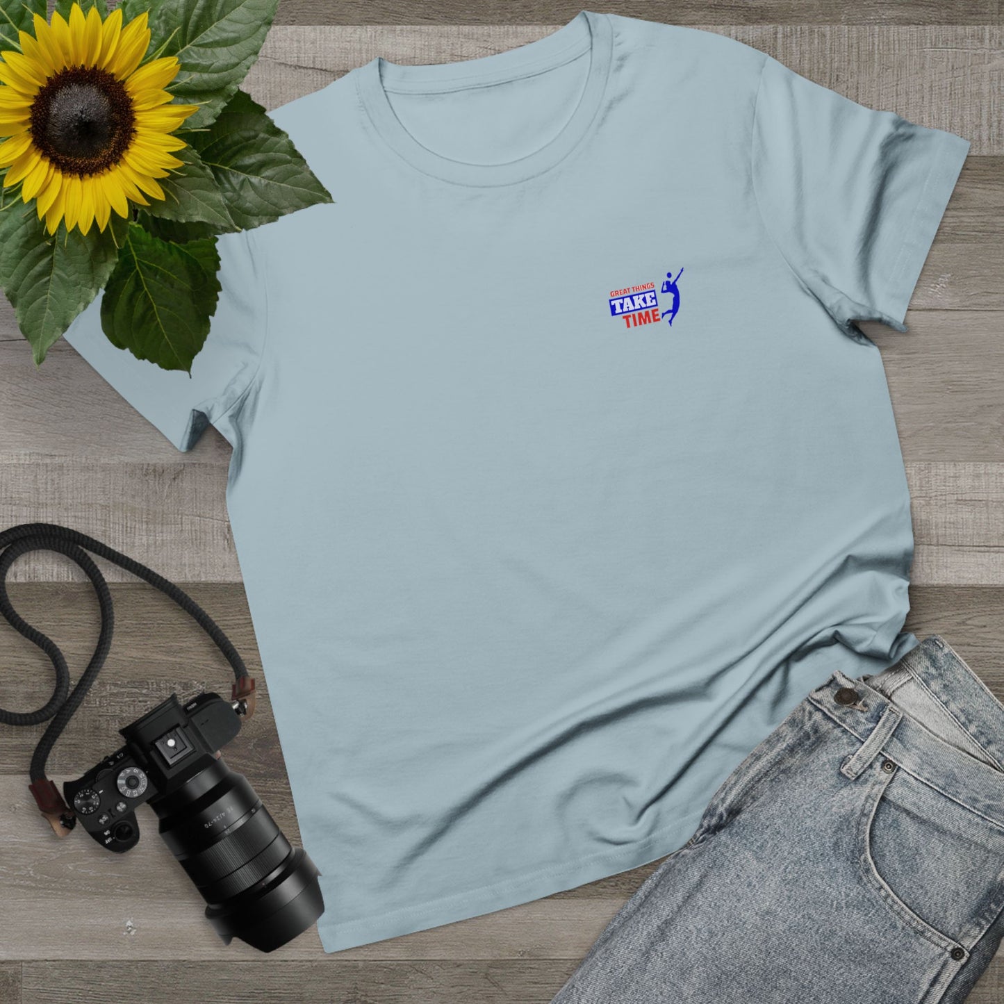 Great Things Take Time Women’s Maple Tee