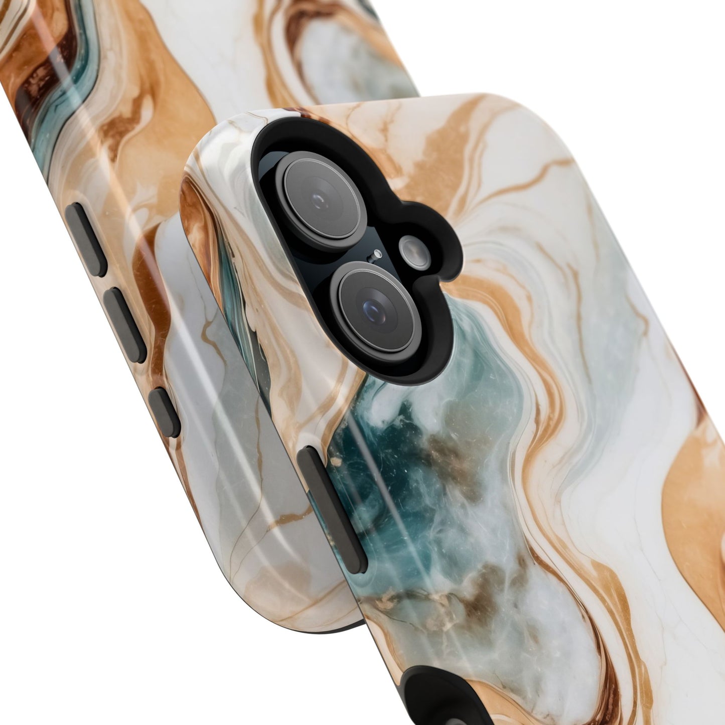 Stylish Magnetic Phone Cases, Abstract Marble Design for Everyday Use